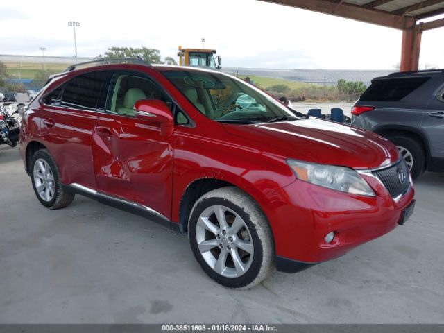 LEXUS RX 350 2010 2t2zk1ba0ac023617