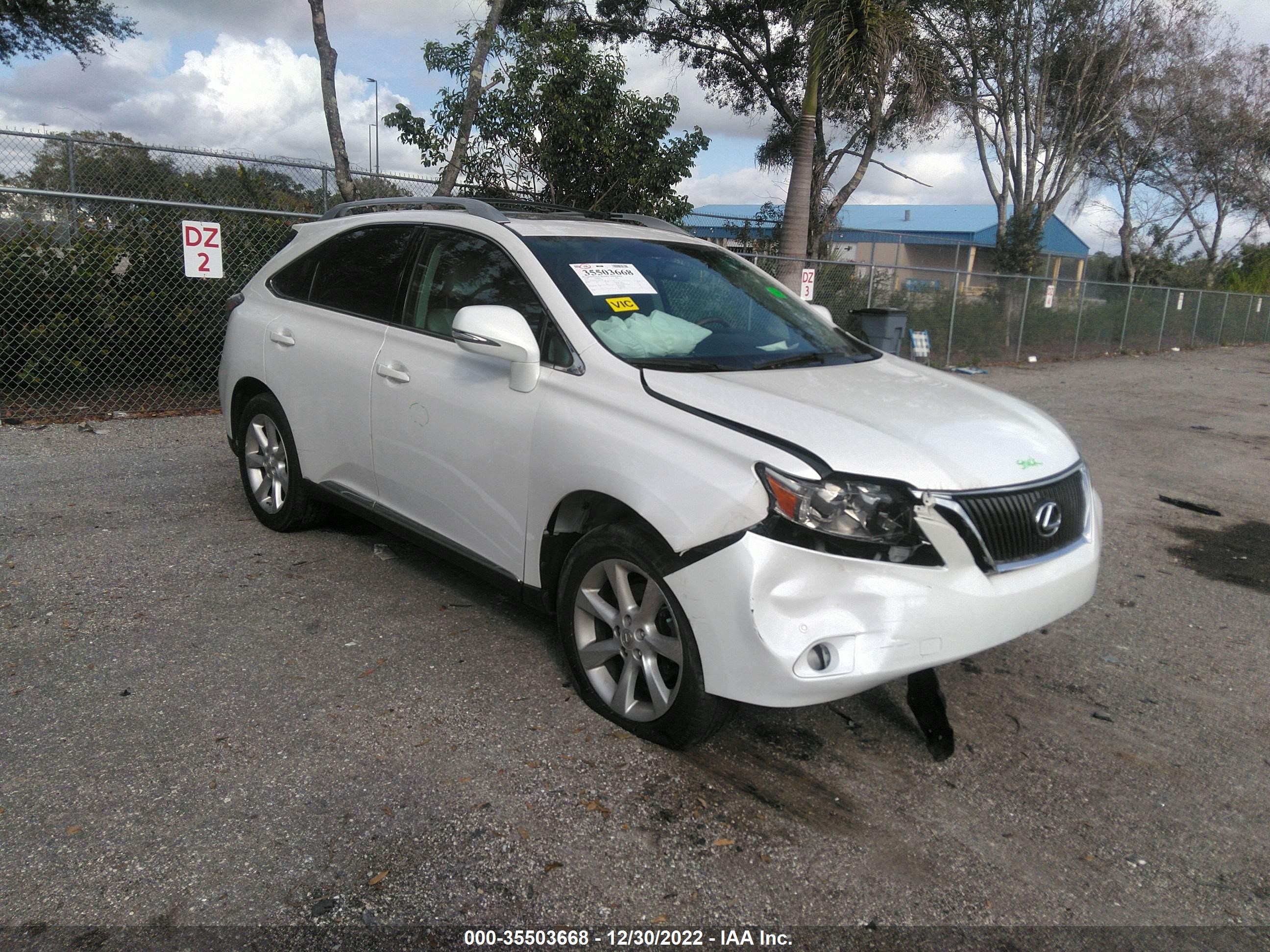 LEXUS RX 2010 2t2zk1ba3ac027161