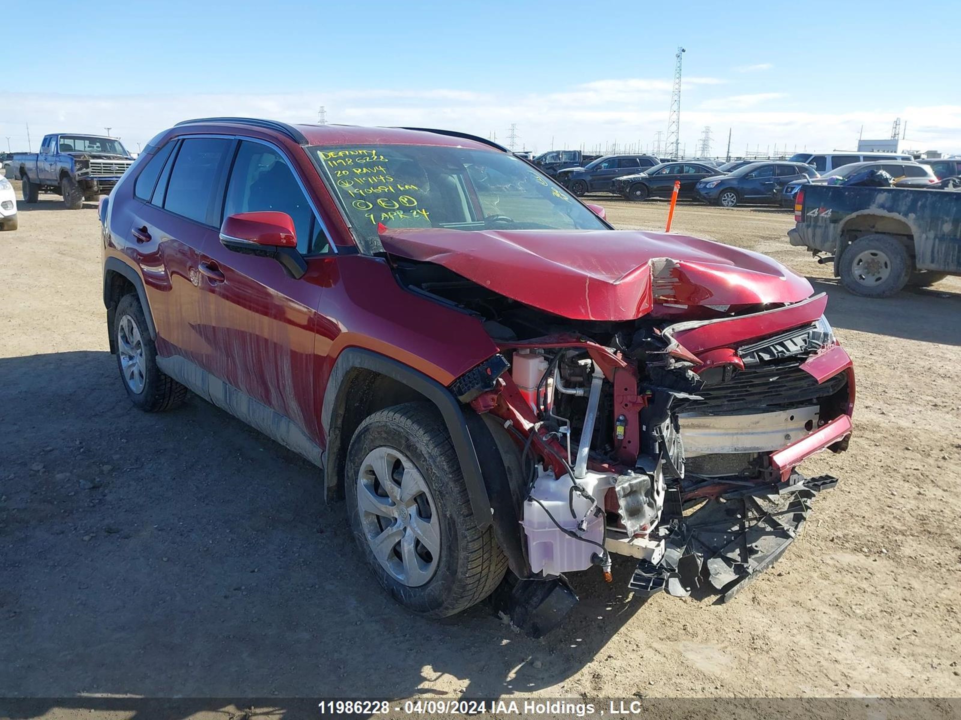 TOYOTA RAV 4 2020 2t3b1rfv9lw119145