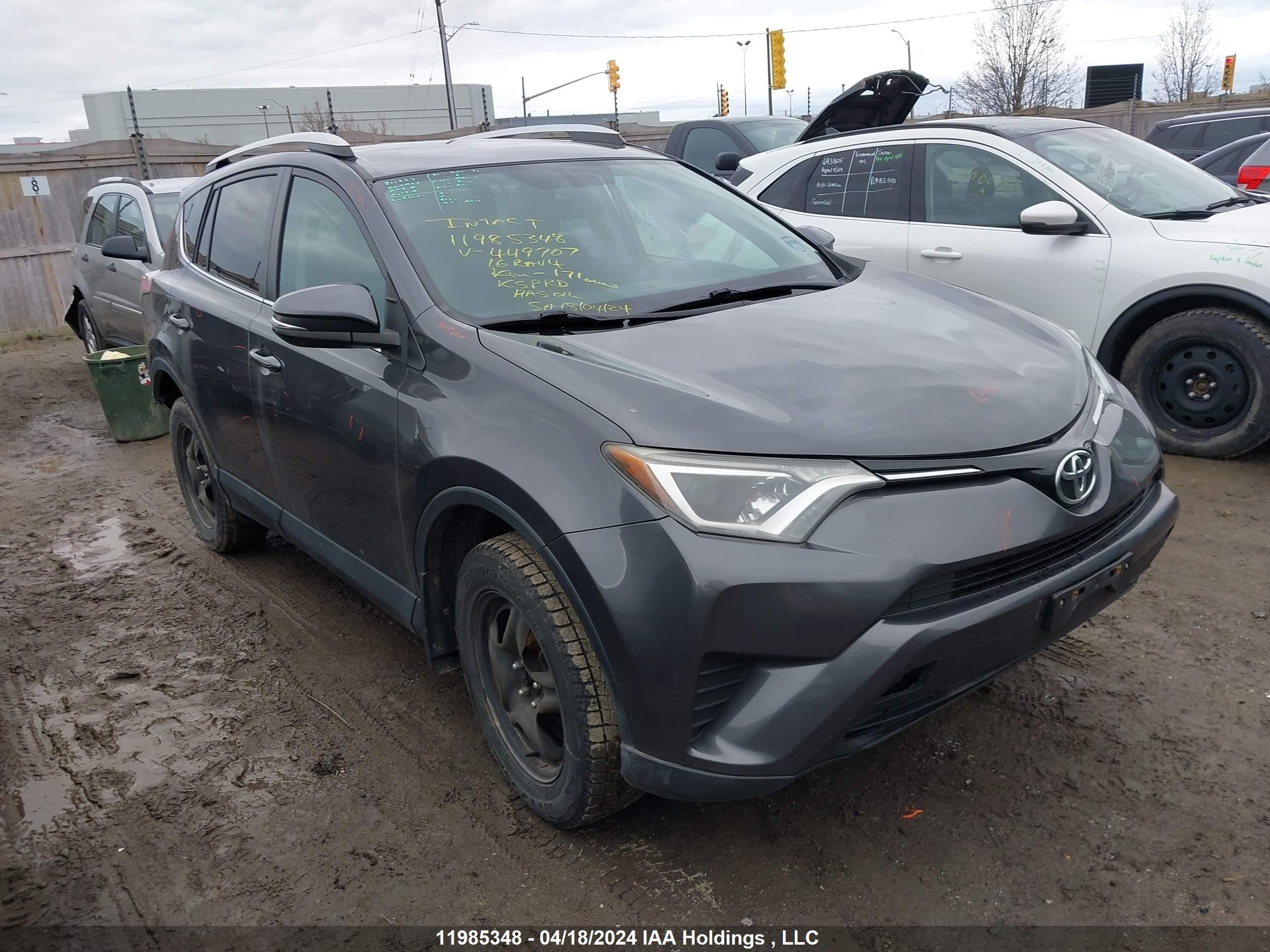 TOYOTA RAV 4 2016 2t3bfrev8gw449707