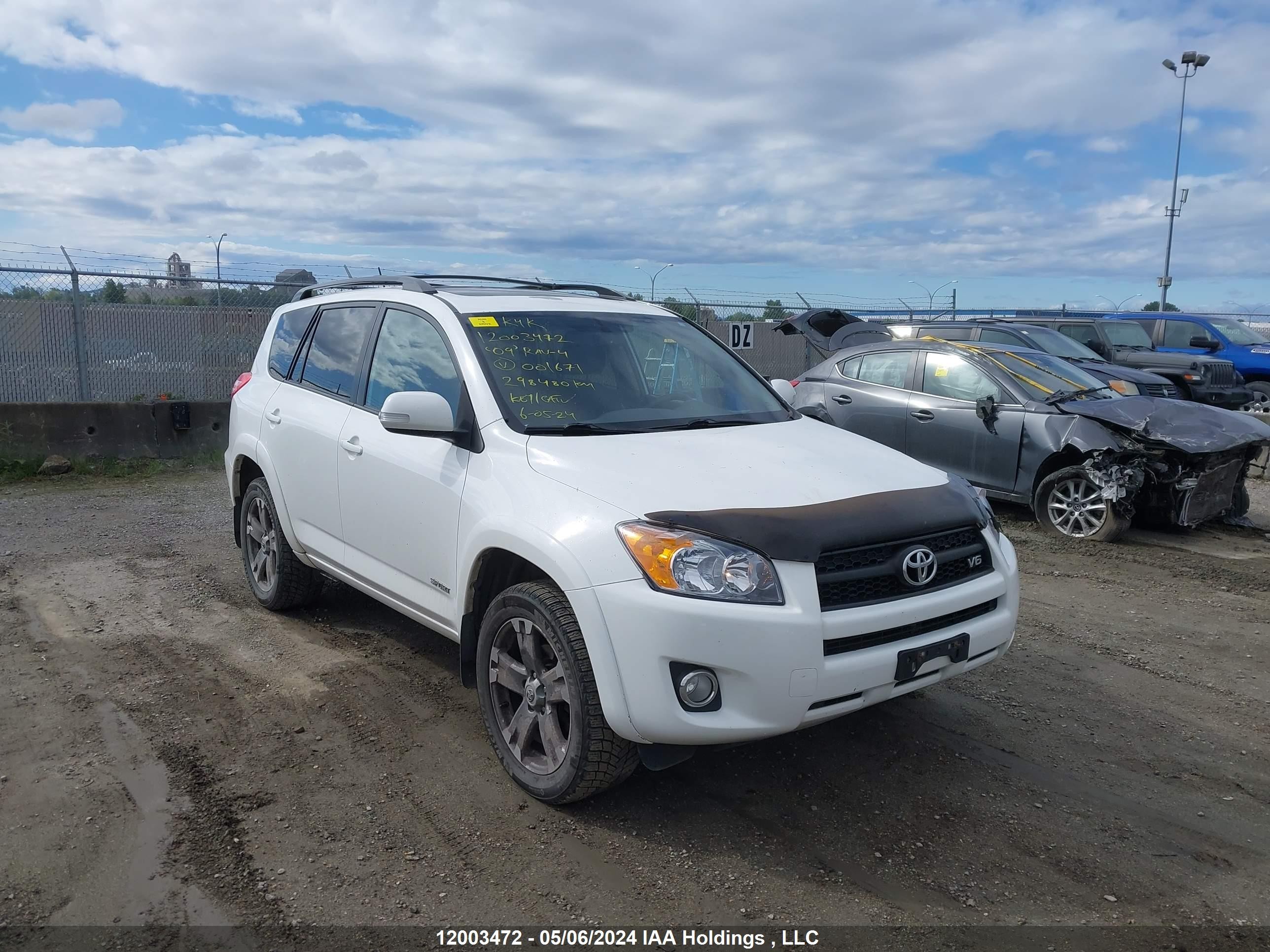 TOYOTA RAV 4 2009 2t3bk32v99w001671