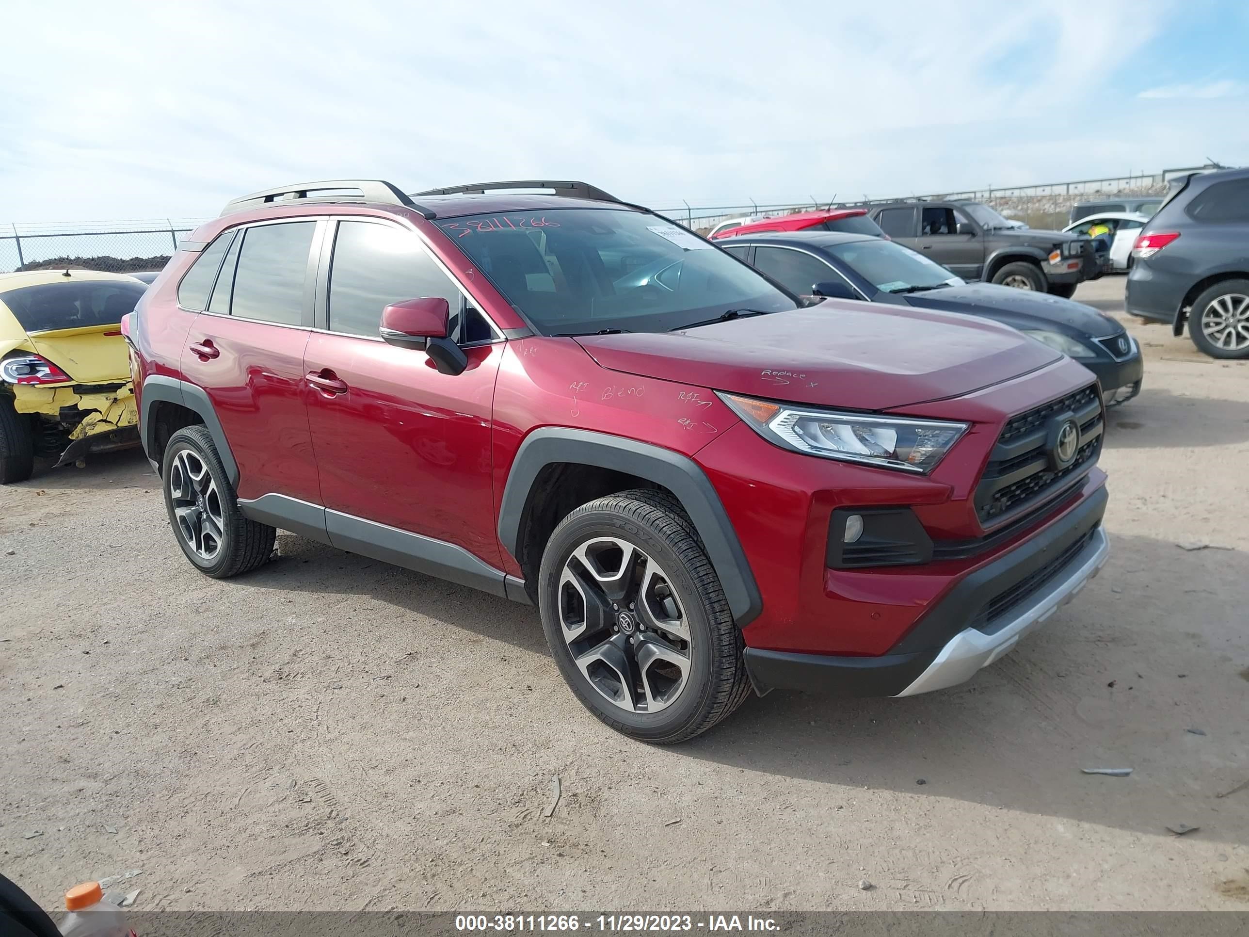 TOYOTA RAV 4 2019 2t3j1rfv5kw019957