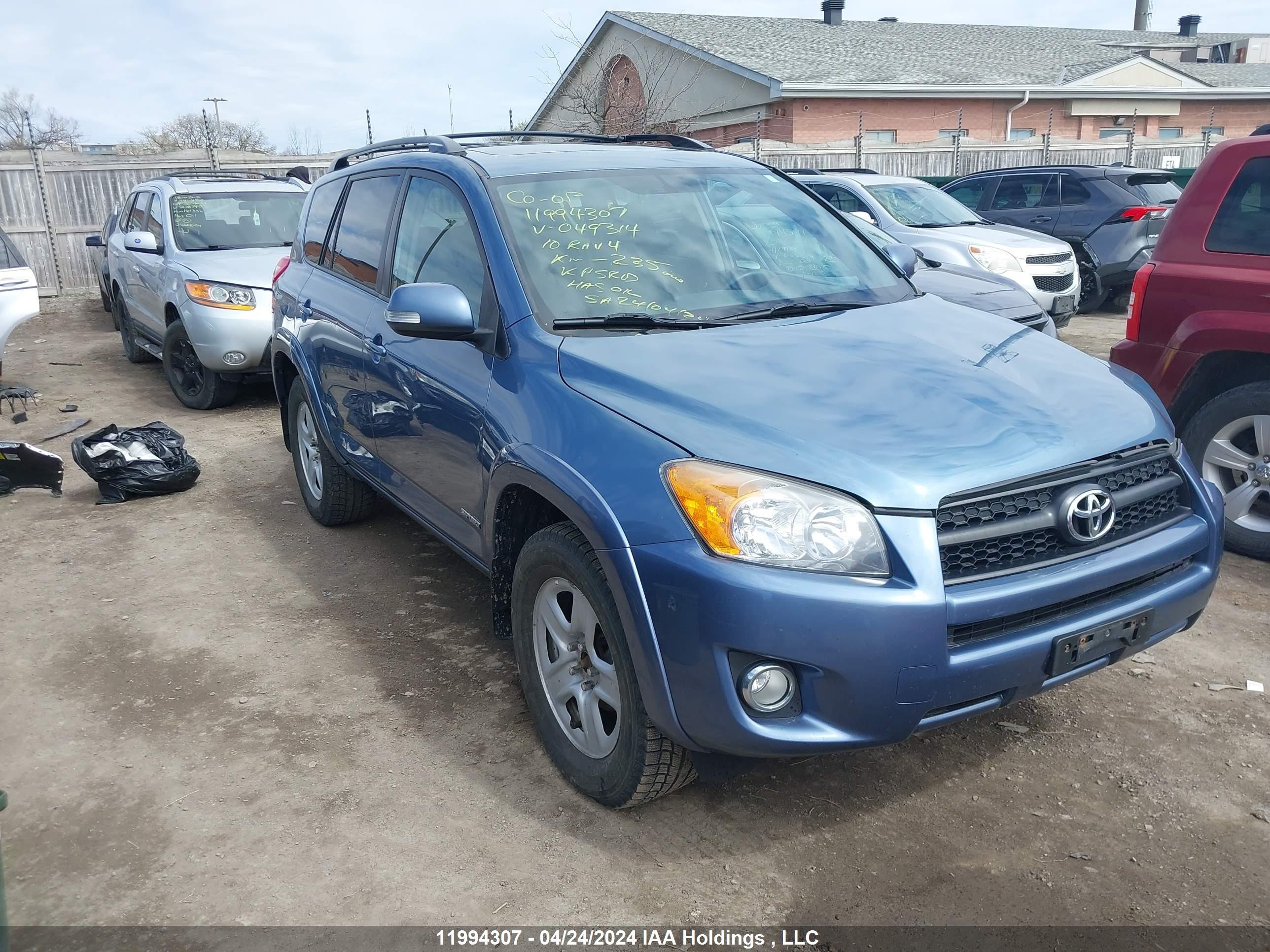 TOYOTA RAV 4 2010 2t3rf4dv2aw049314