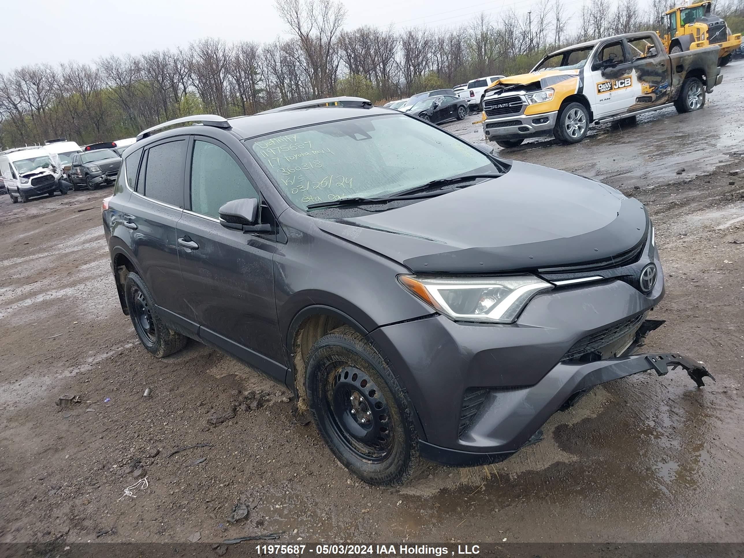 TOYOTA RAV 4 2017 2t3zfrev1hw360318