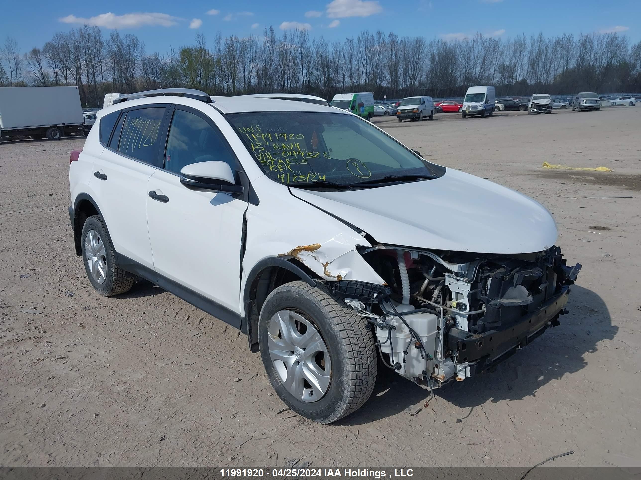 TOYOTA RAV 4 2013 2t3zfrev2dw049328