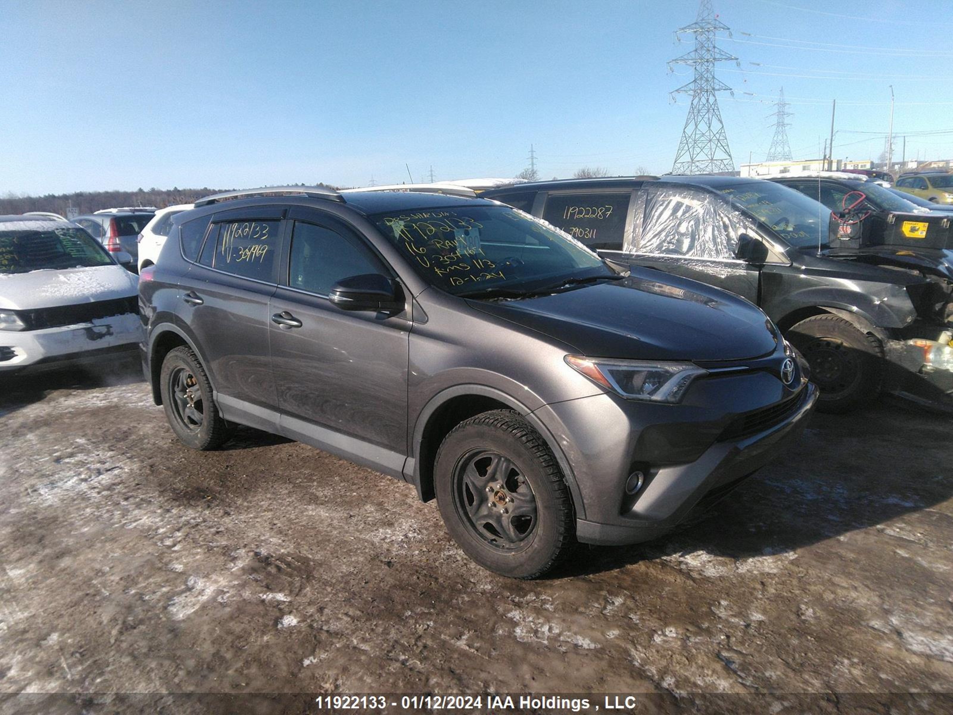 TOYOTA RAV 4 2016 2t3zfrev6gw304969