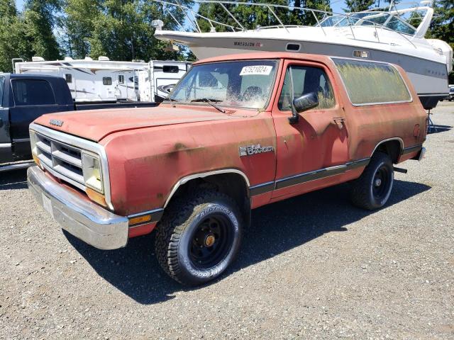 DODGE RAMCHARGER 1986 3b4gw12t0gm630938