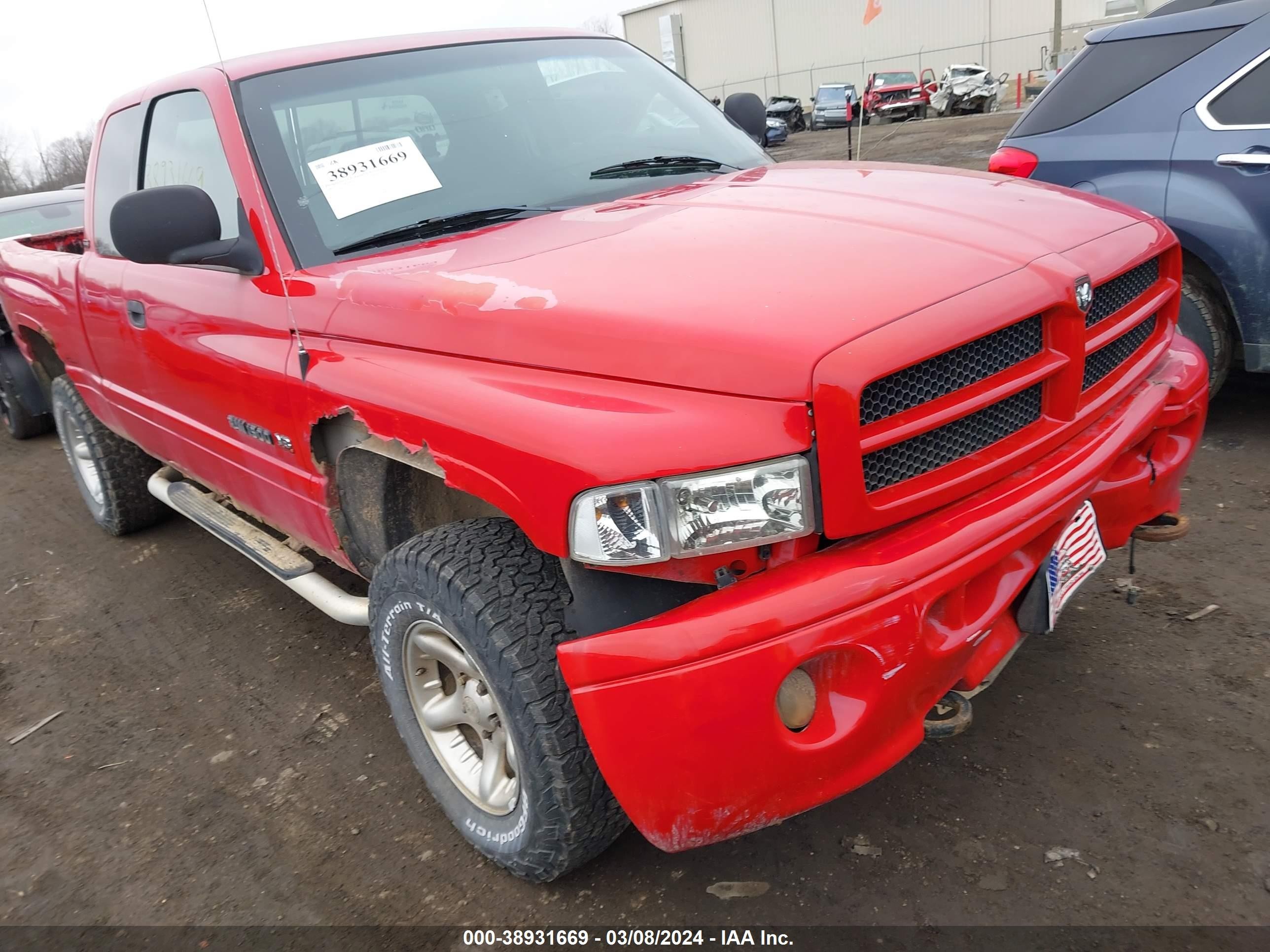 DODGE RAM 2001 3b7hf13z01g780659