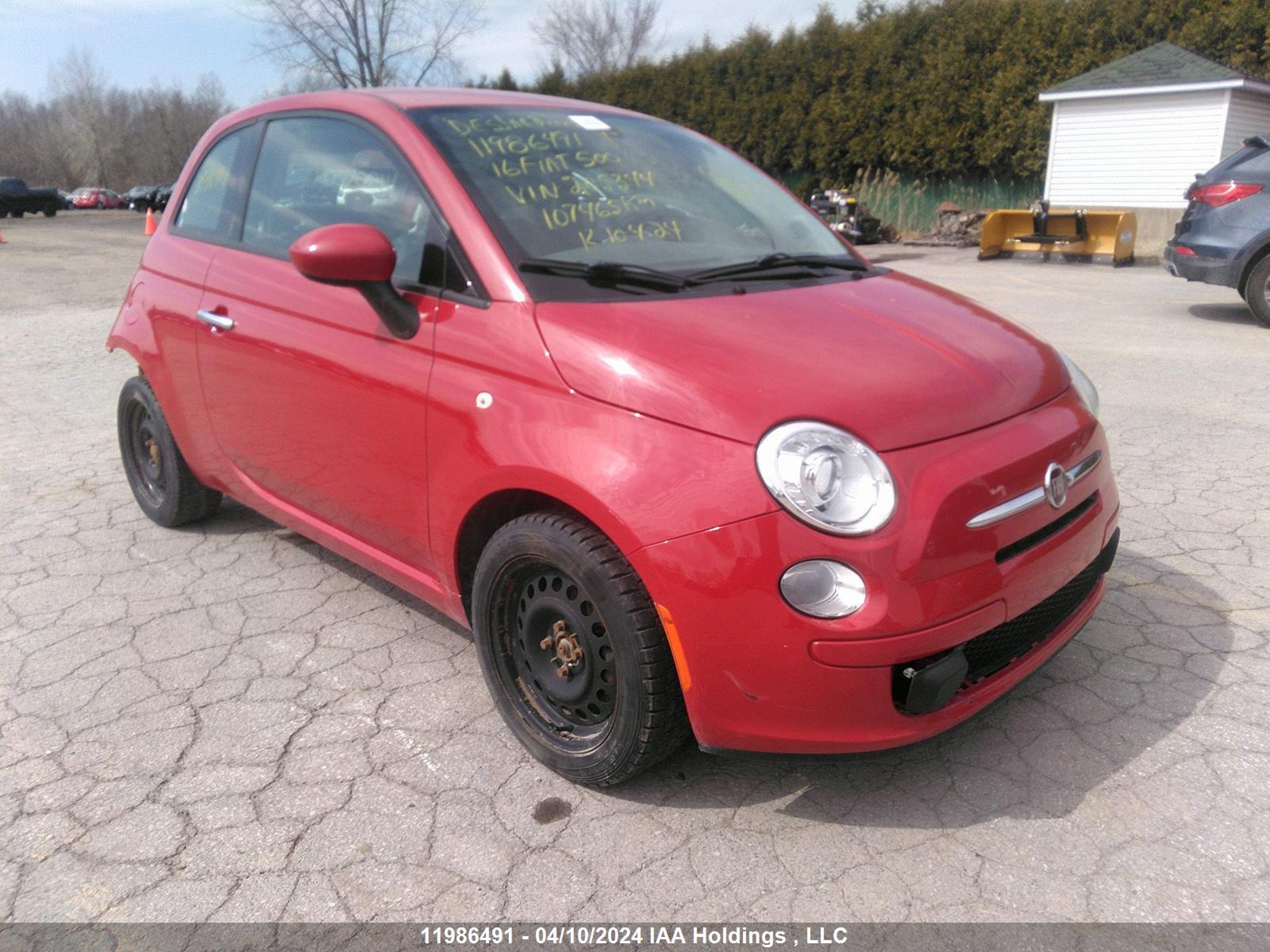 FIAT 500 2016 3c3cffar7gt205344