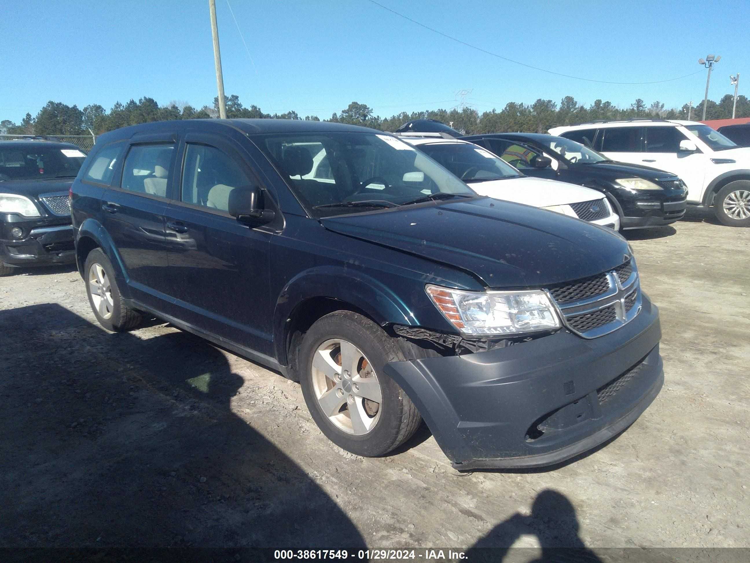 DODGE JOURNEY 2013 3c4pdcab1dt529714