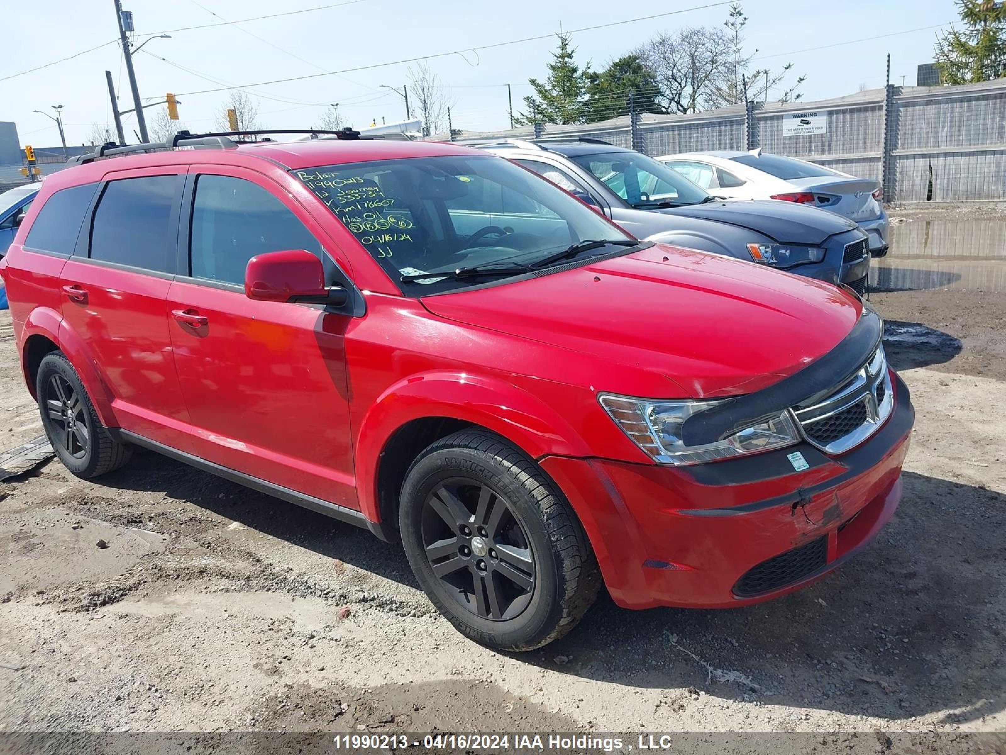 DODGE JOURNEY 2012 3c4pdcab4ct333734