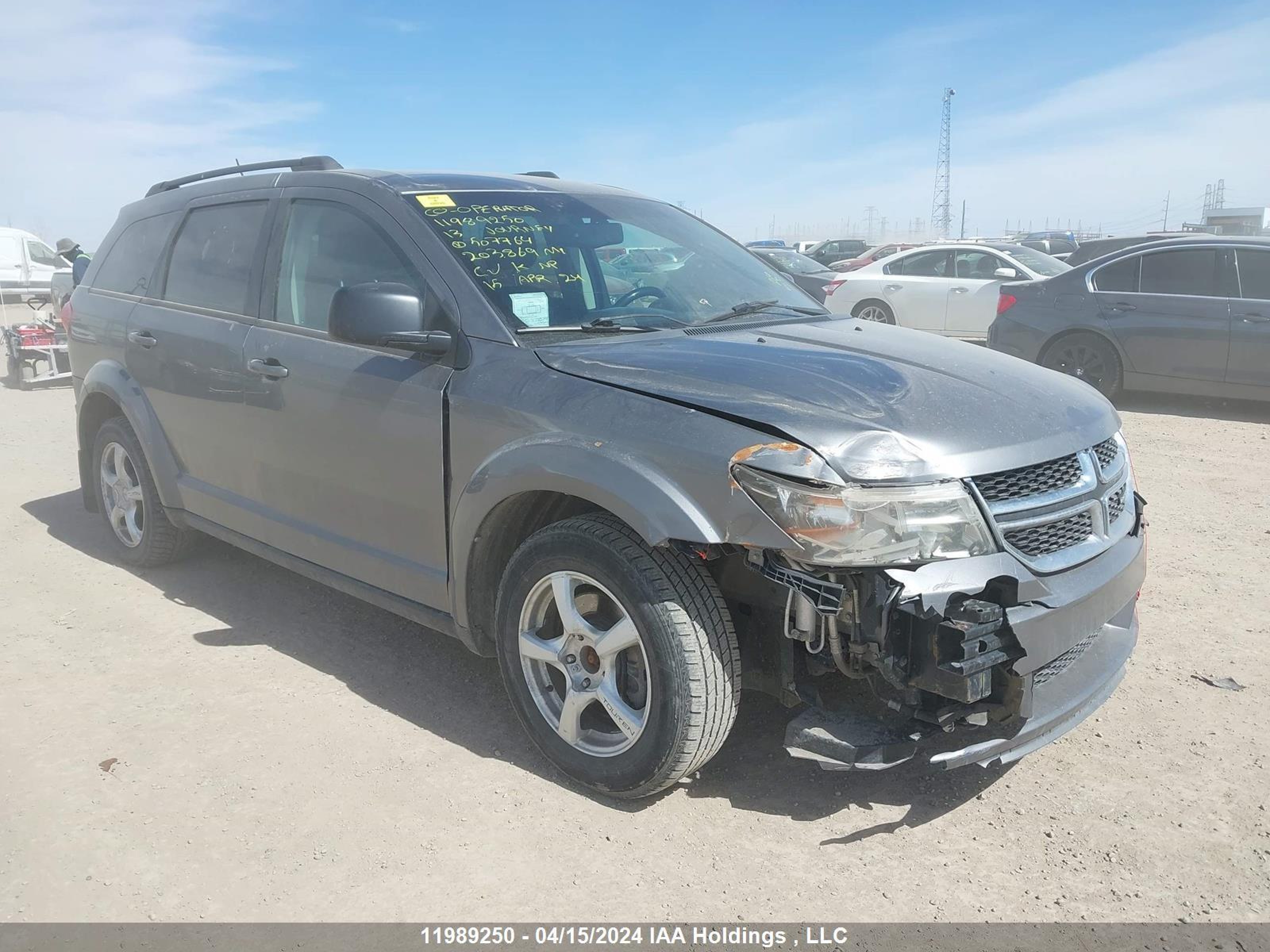 DODGE JOURNEY 2013 3c4pdcab5dt507764