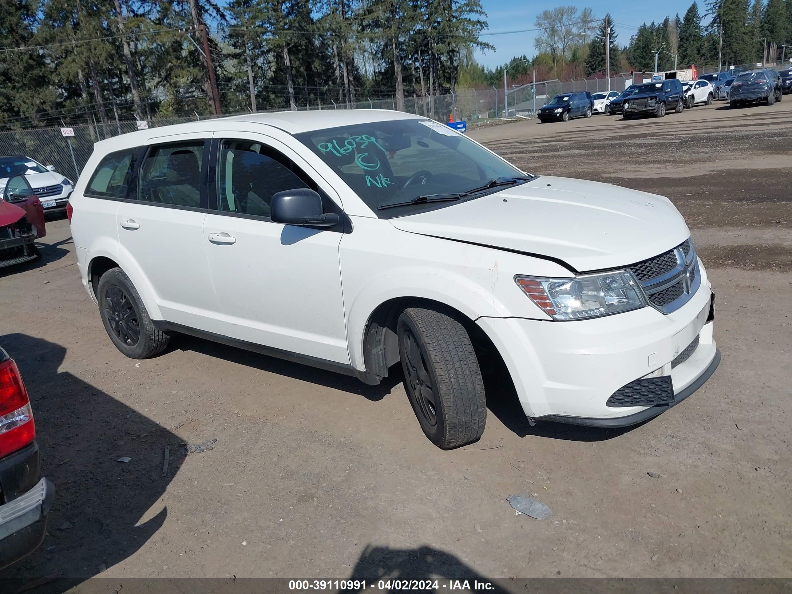 DODGE JOURNEY 2013 3c4pdcab8dt671591