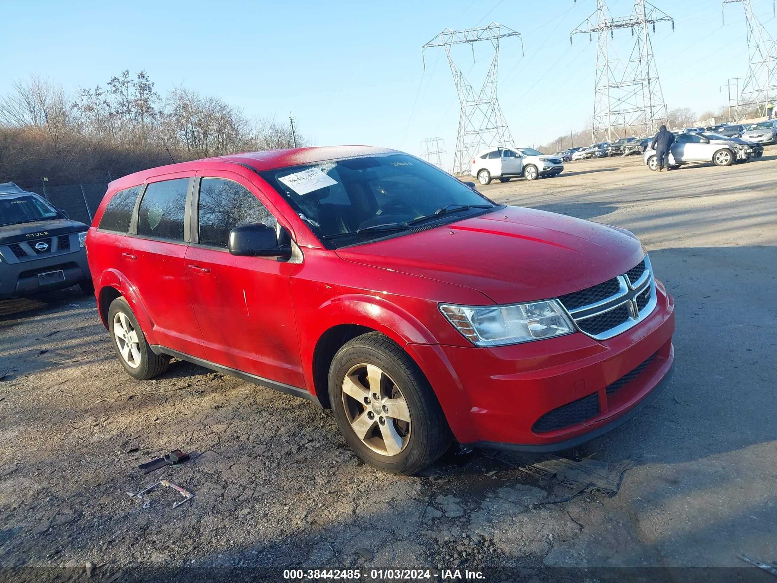 DODGE JOURNEY 2013 3c4pdcab9dt556319