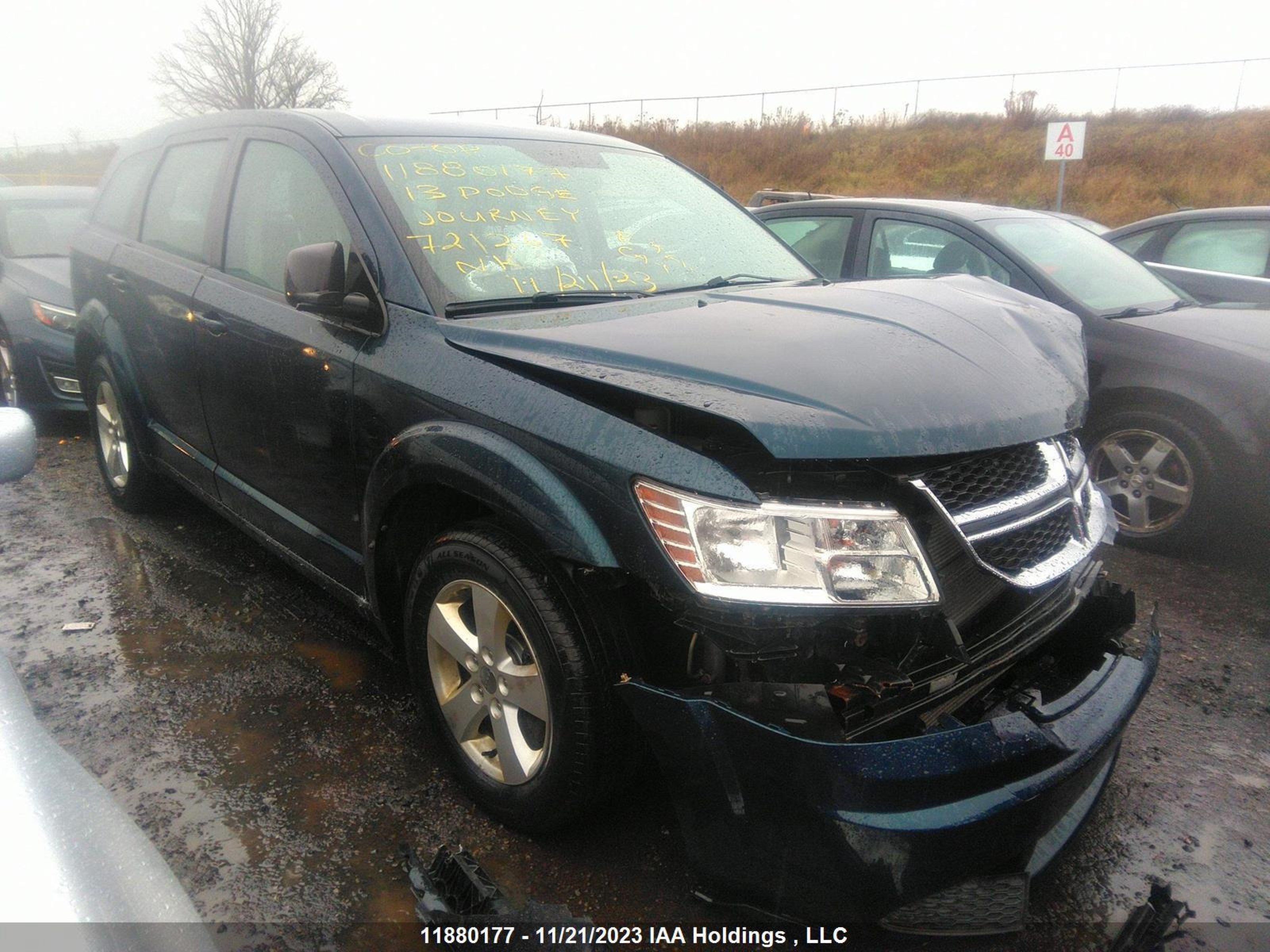 DODGE JOURNEY 2013 3c4pdcab9dt721267