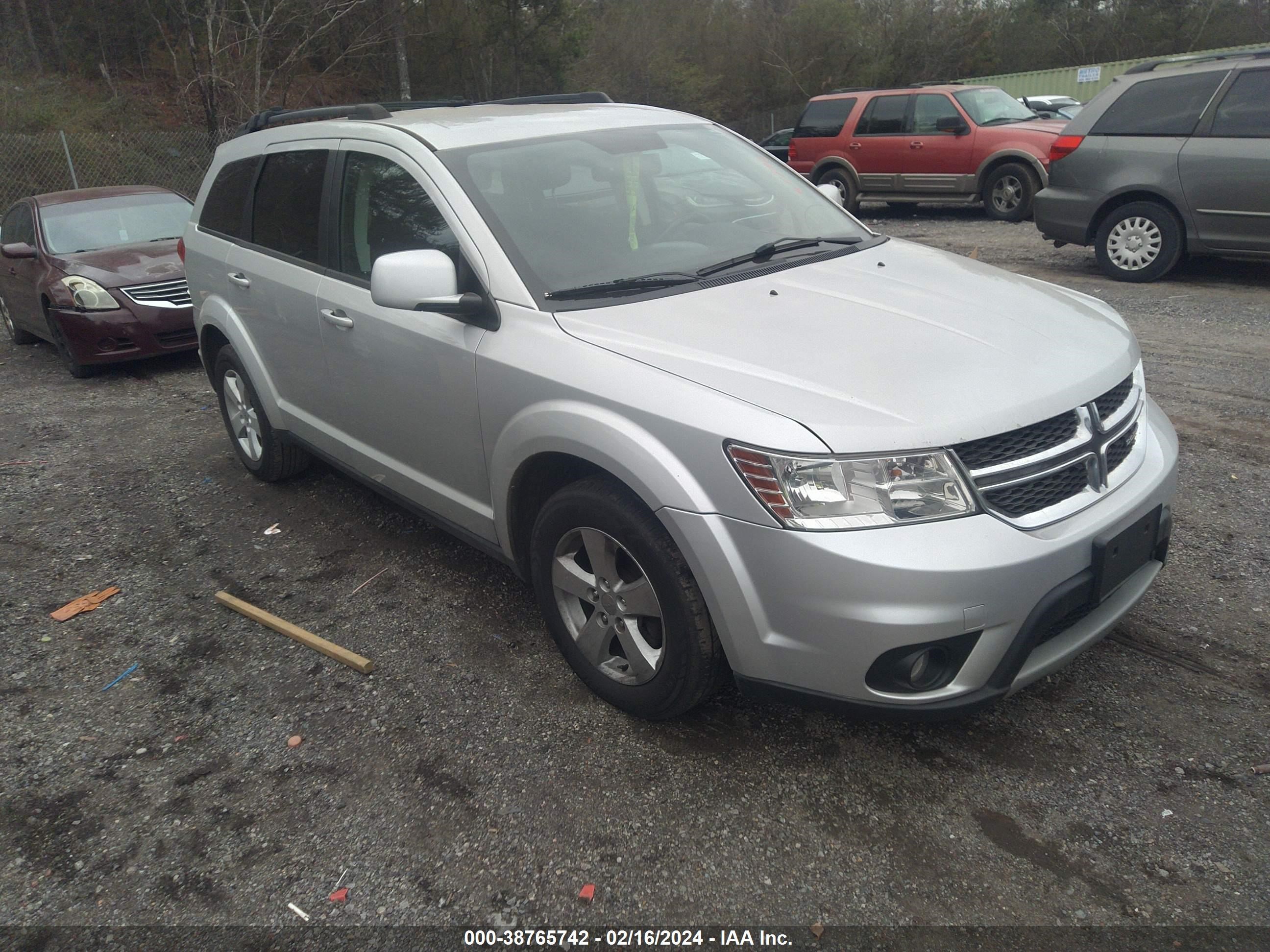 DODGE JOURNEY 2012 3c4pdccg6ct188186