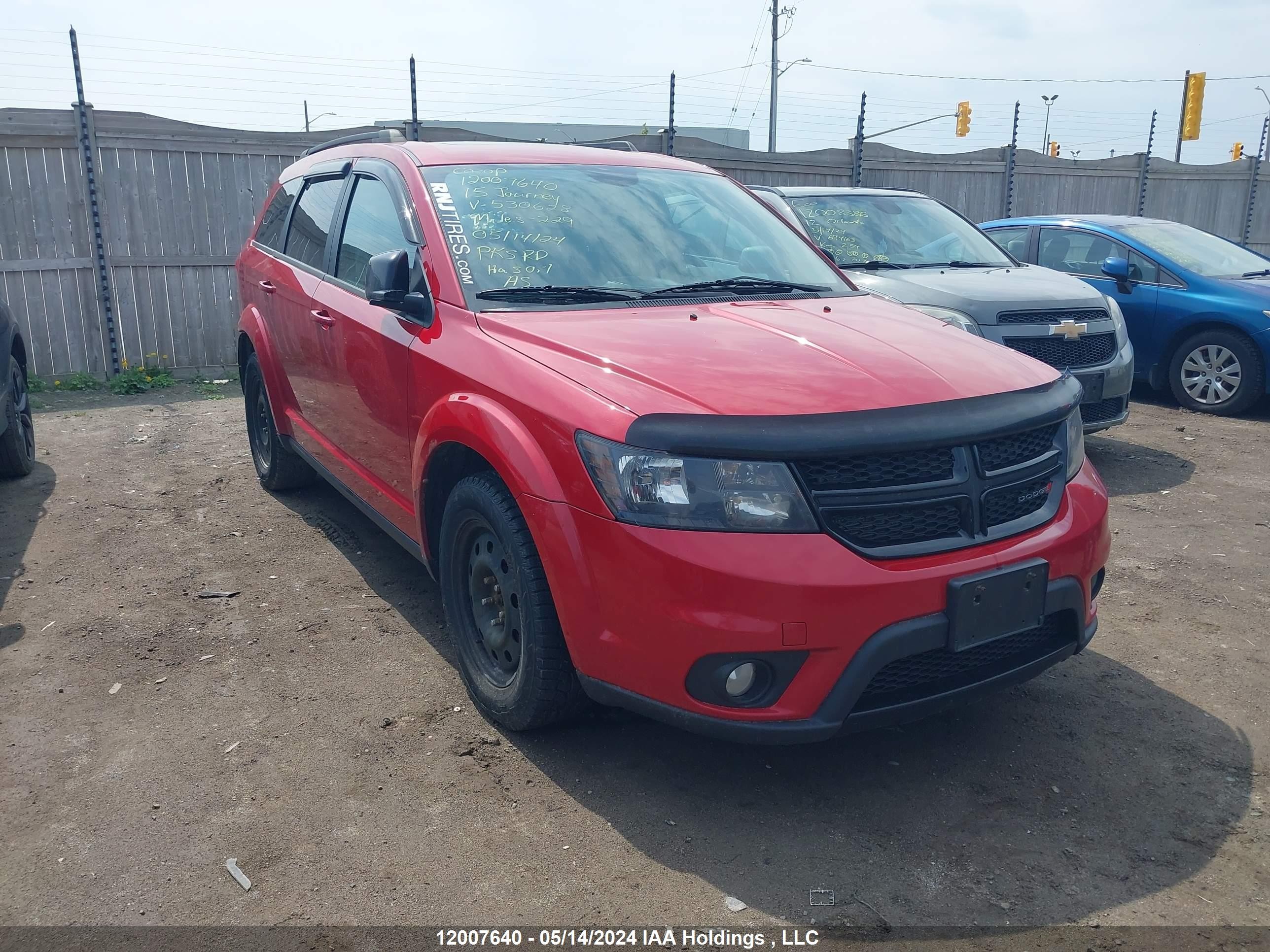 DODGE JOURNEY 2015 3c4pdccg8ft530628