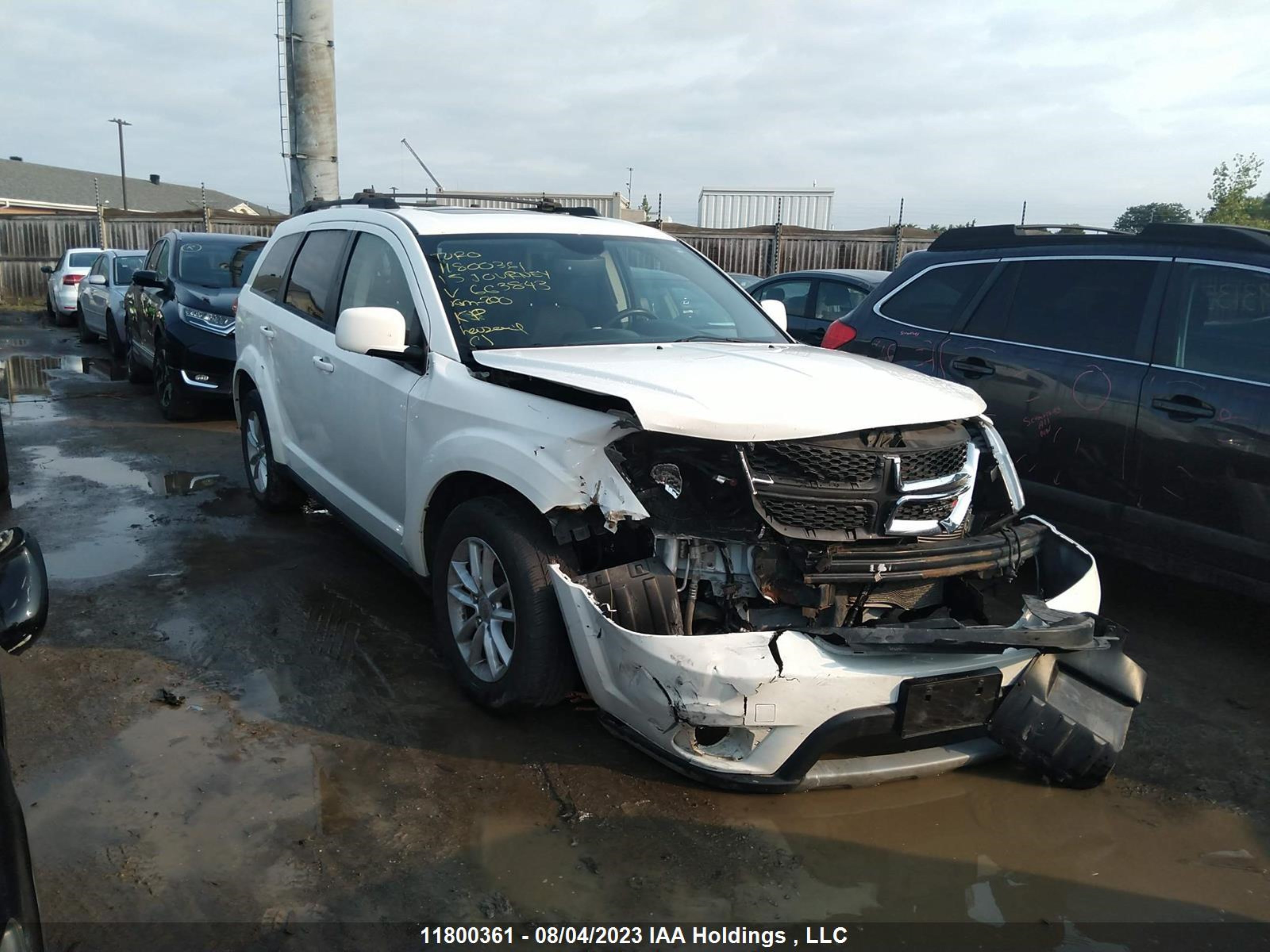 DODGE JOURNEY 2015 3c4pdccg8ft663843