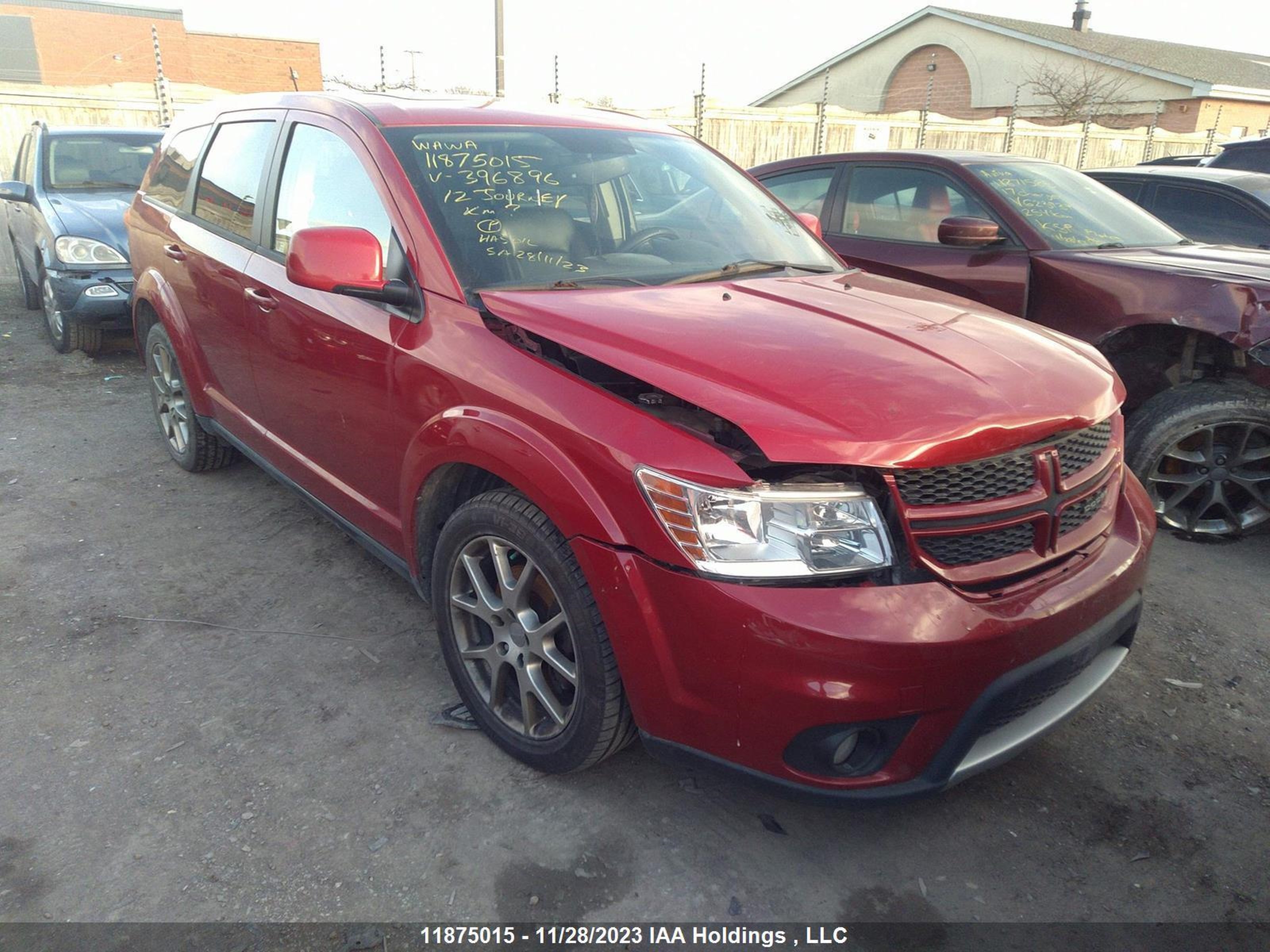 DODGE JOURNEY 2012 3c4pddegxct396896