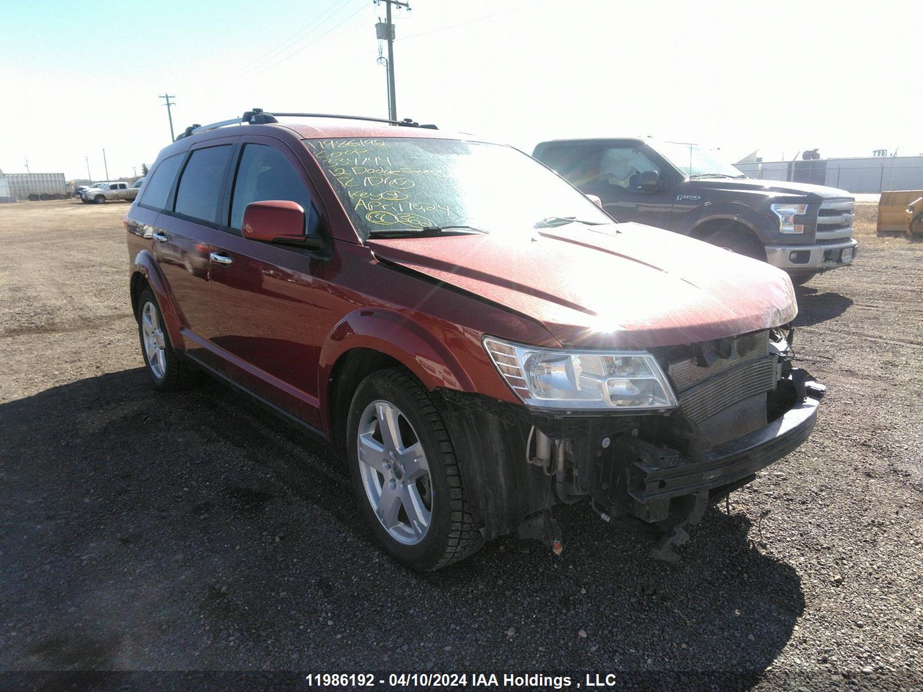 DODGE JOURNEY 2012 3c4pddfg9ct334744