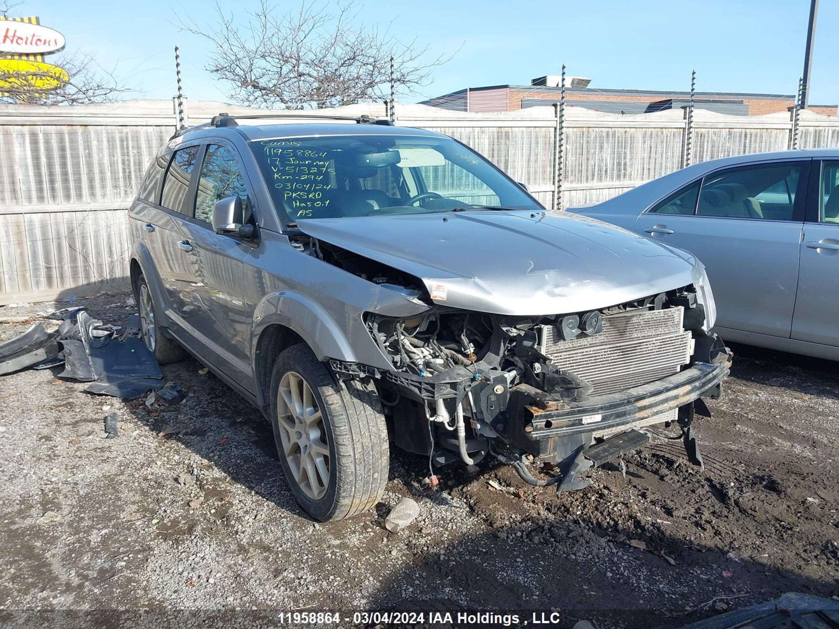 DODGE JOURNEY 2017 3c4pddfg9ht513275