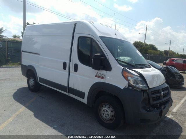 RAM PROMASTER CARGO VAN 2018 3c6trvbg1je124644