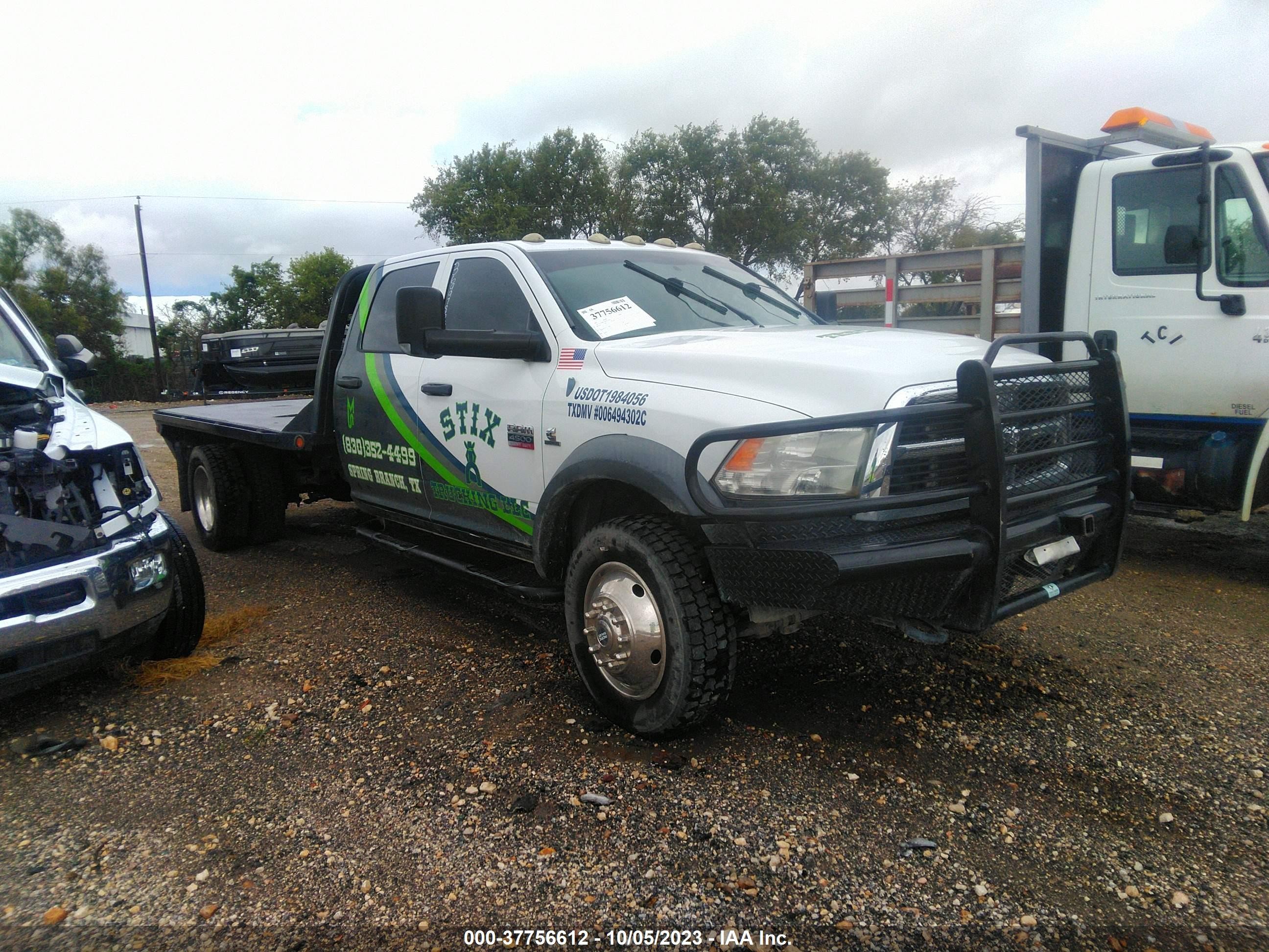 RAM 4500 2012 3c7wdkfl6cg324990