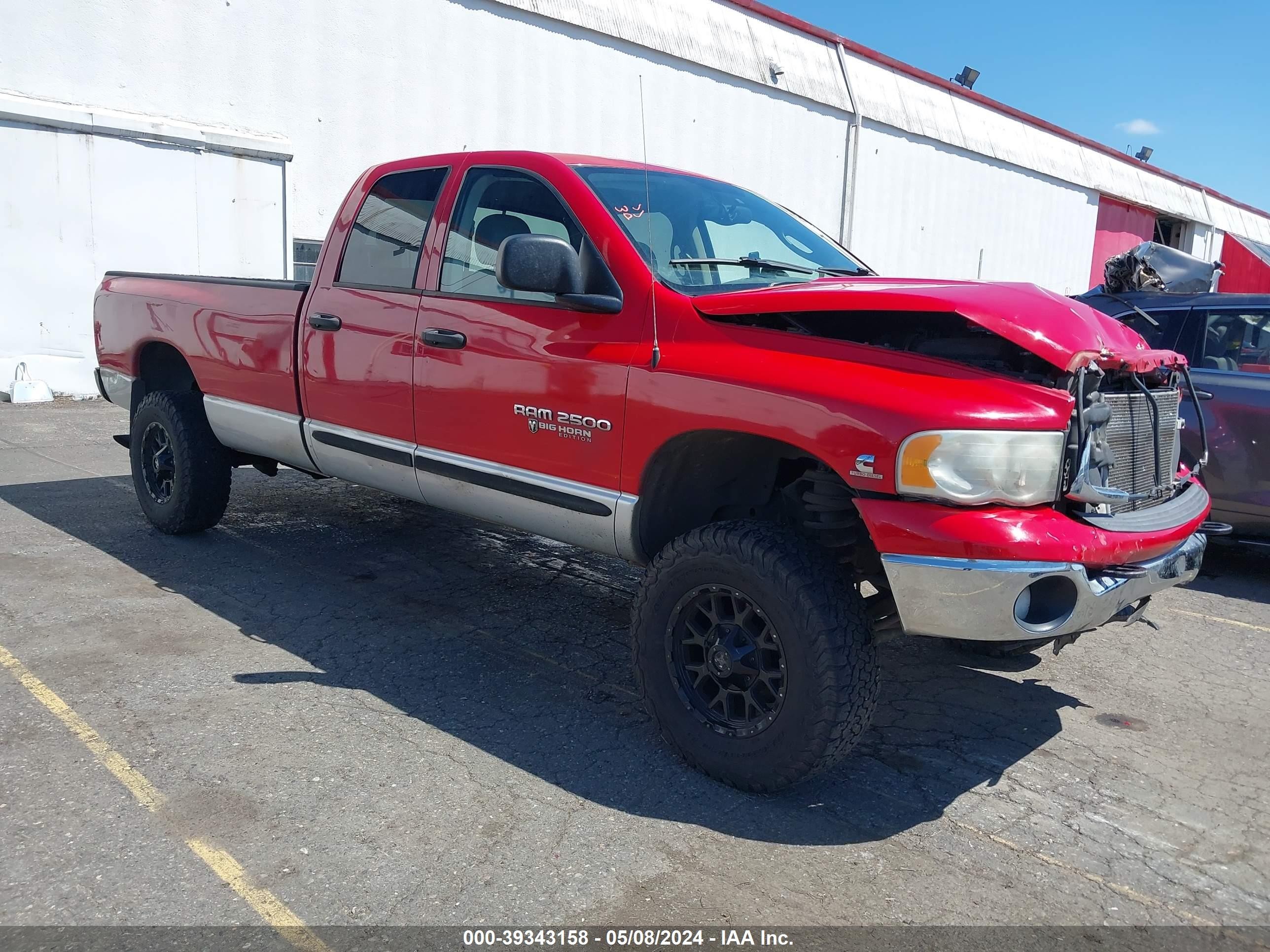 DODGE RAM 2005 3d3ks28c55g728565