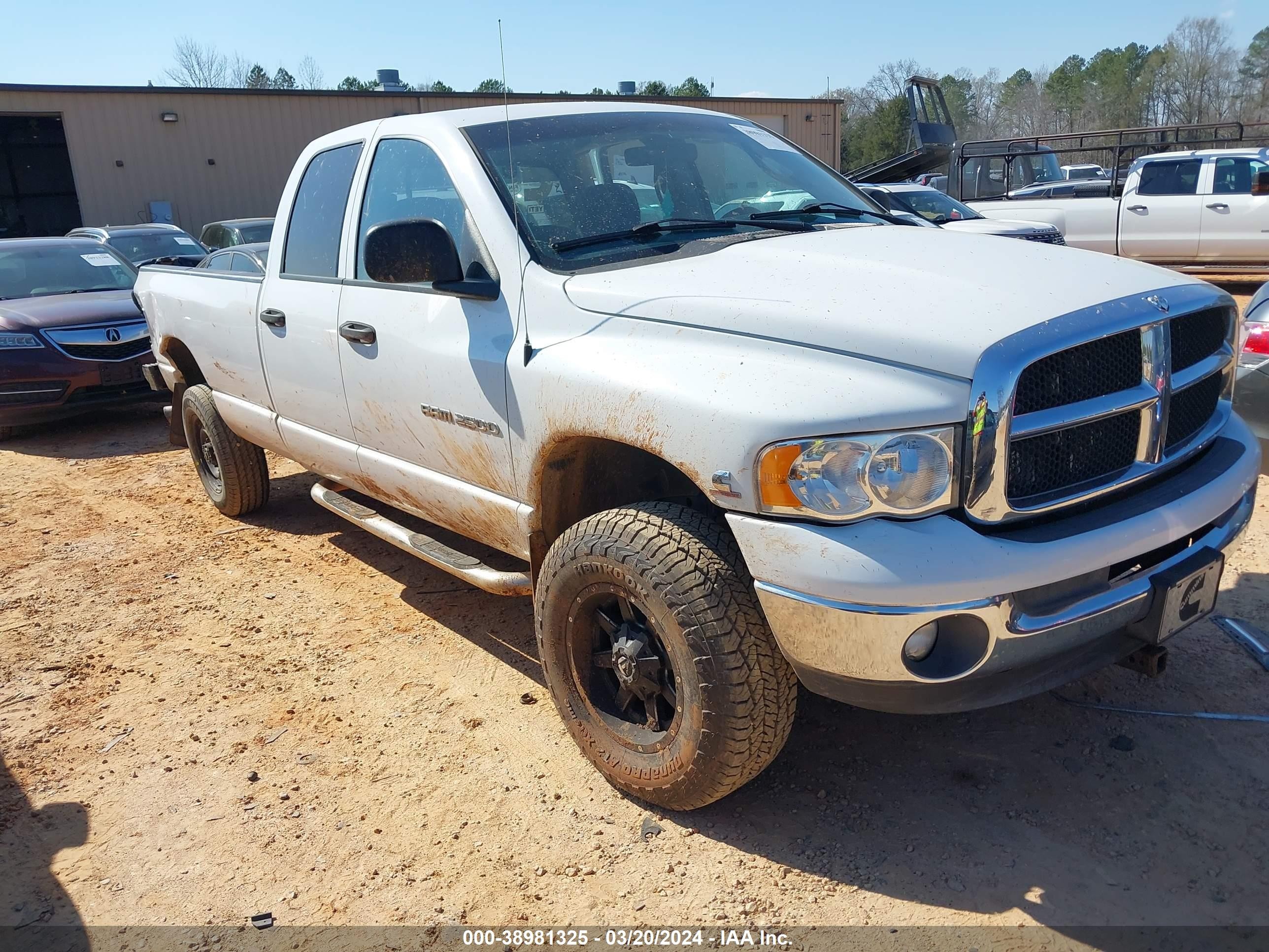 DODGE RAM 2003 3d3ku28c43g840944