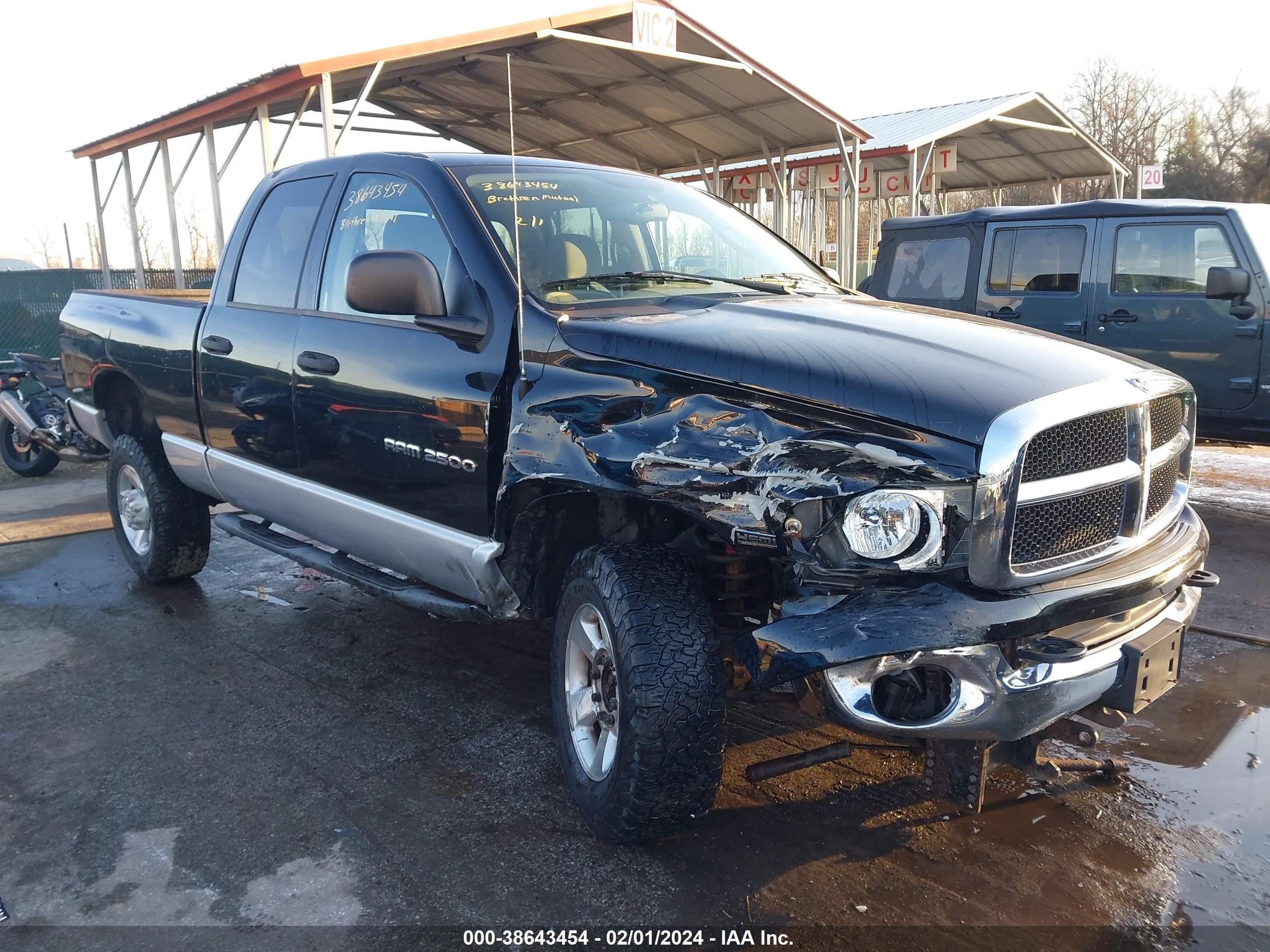 DODGE RAM 2004 3d3ku28dx4g219413