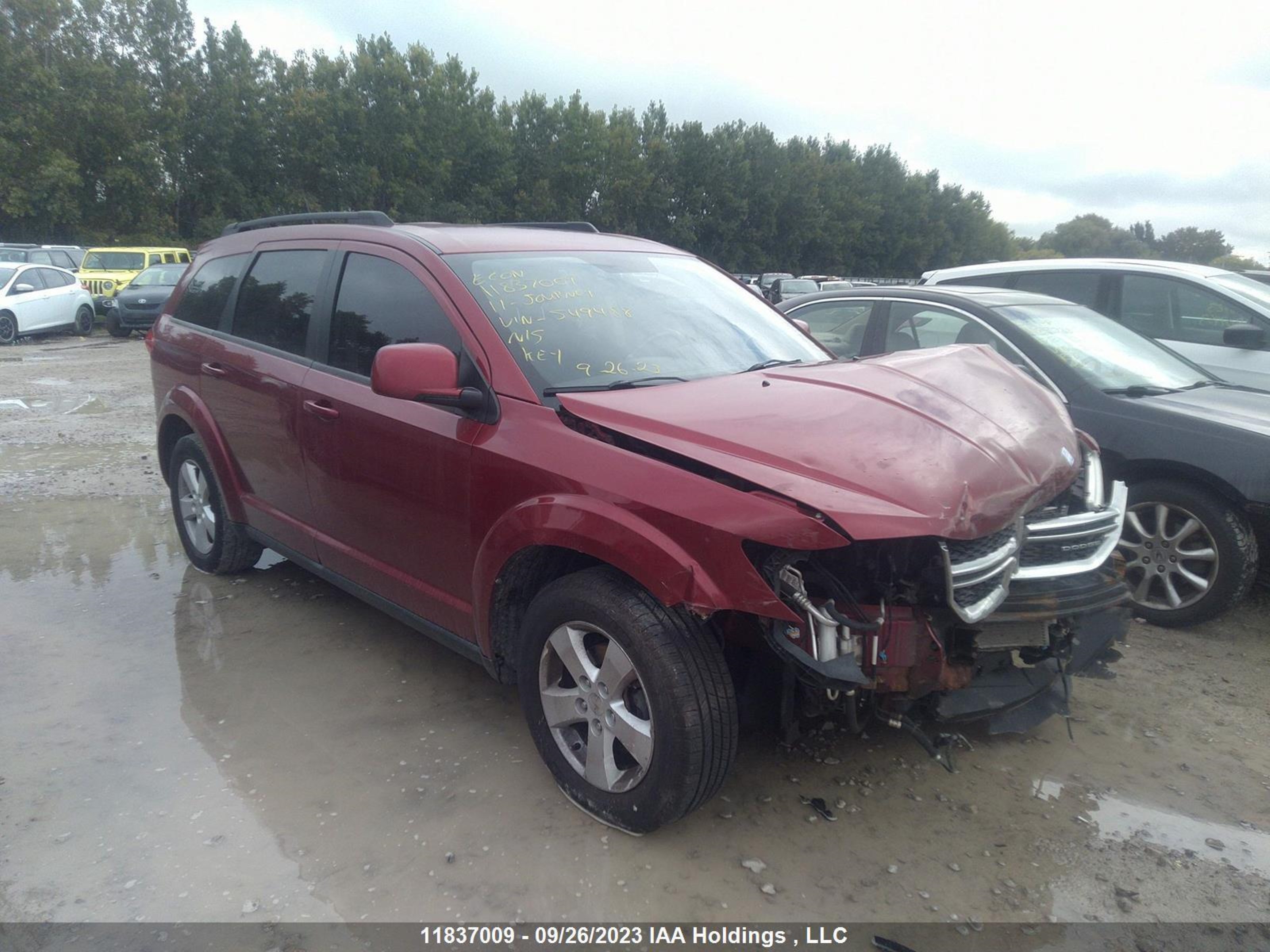 DODGE JOURNEY 2011 3d4pg4fb0bt549488