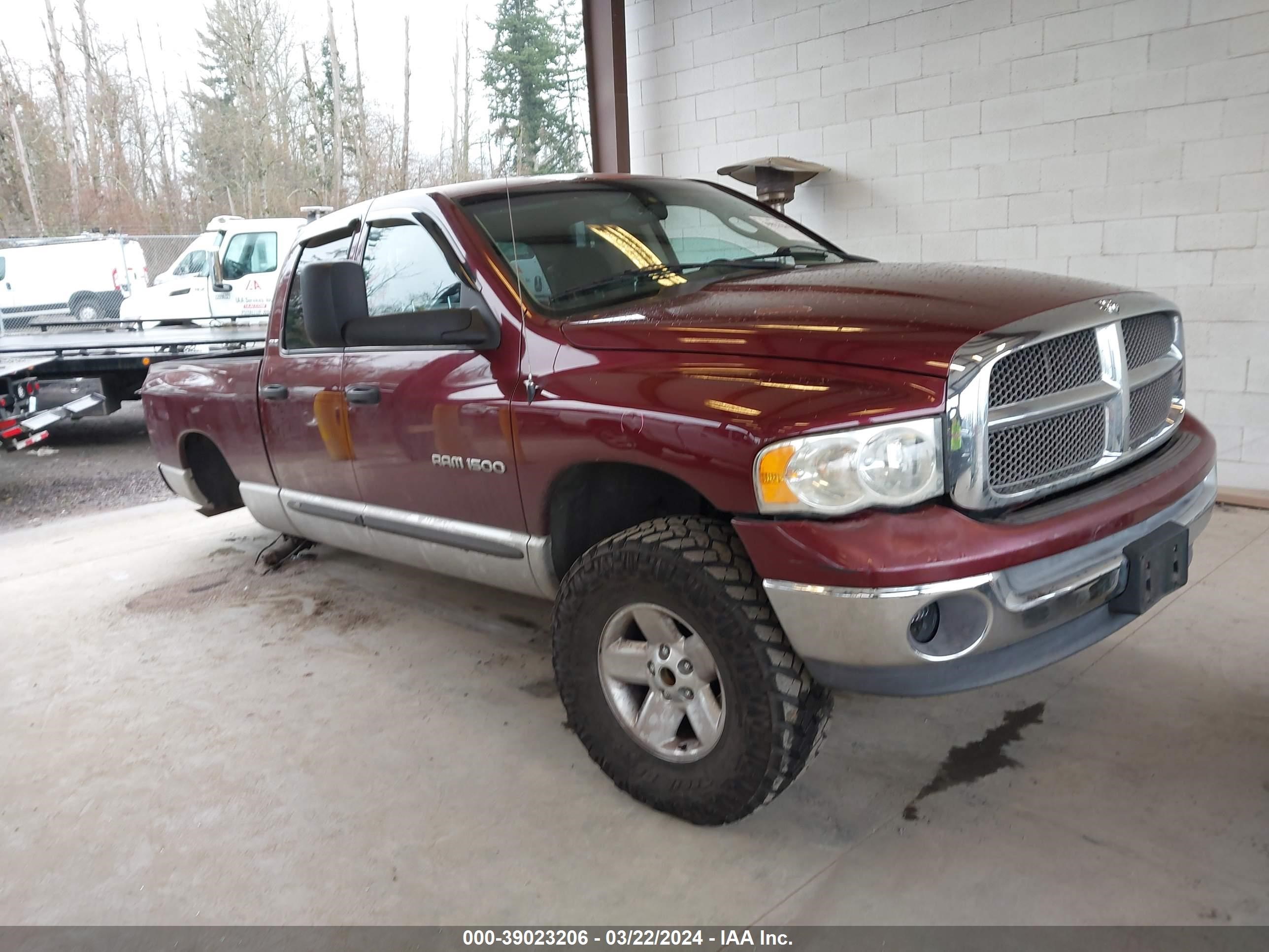 DODGE RAM 2002 3d7hu18z32g204134