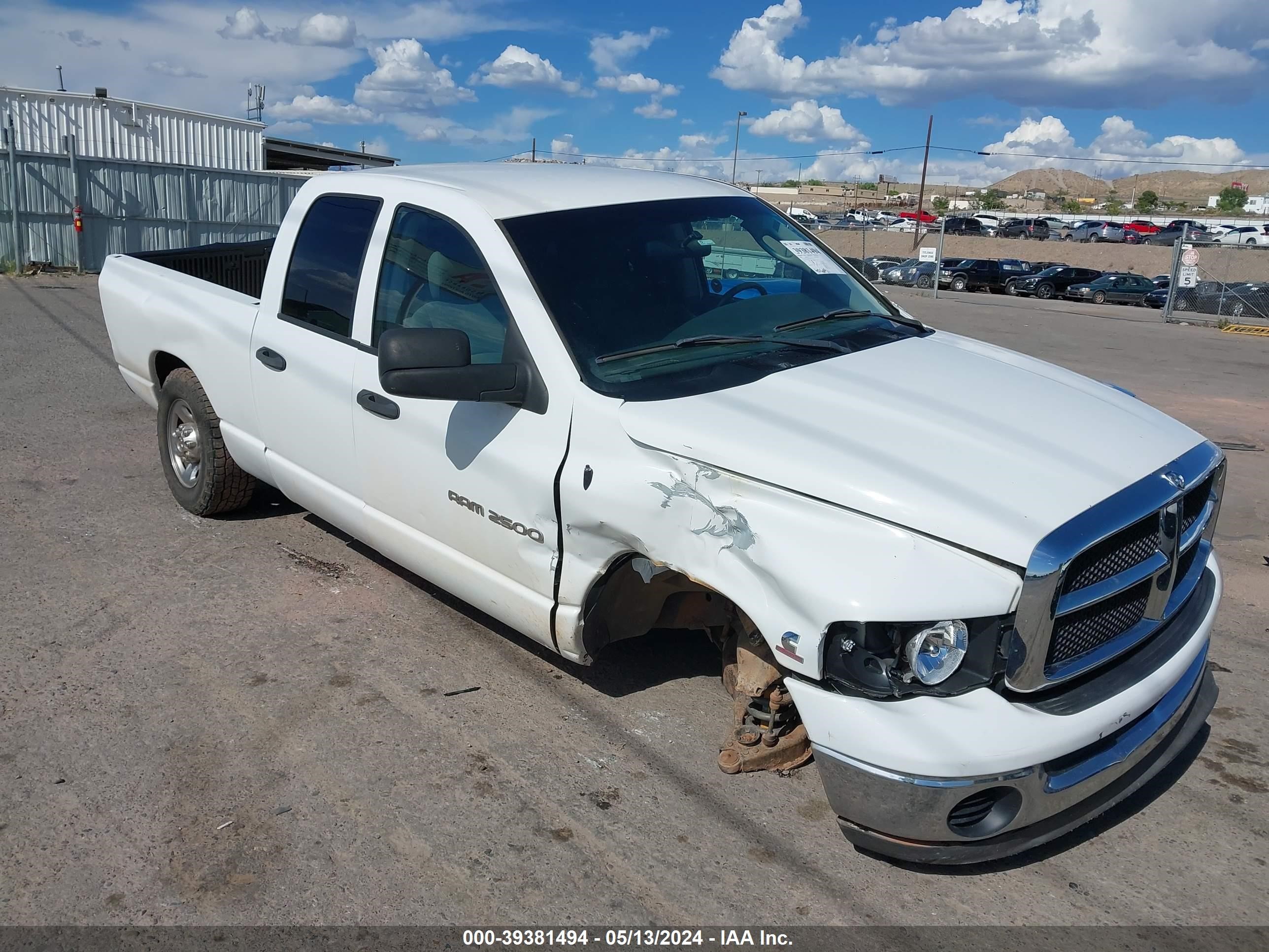 DODGE RAM 2004 3d7ka28624g131044