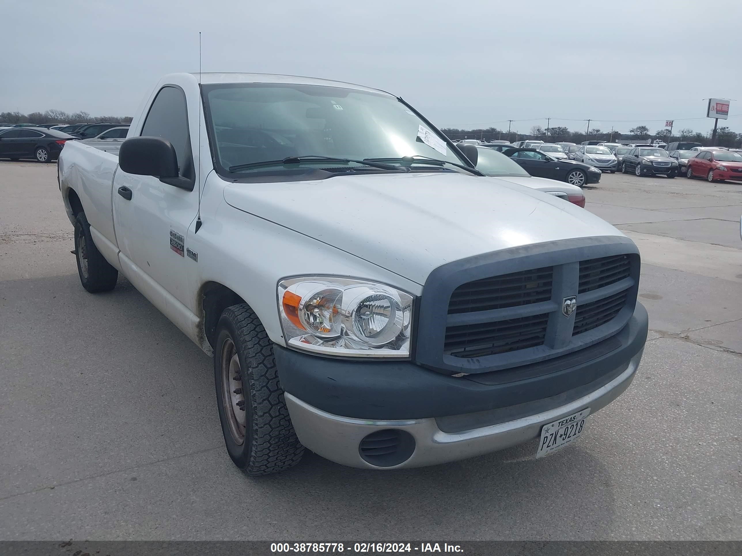 DODGE RAM 2007 3d7kr26d37g779507