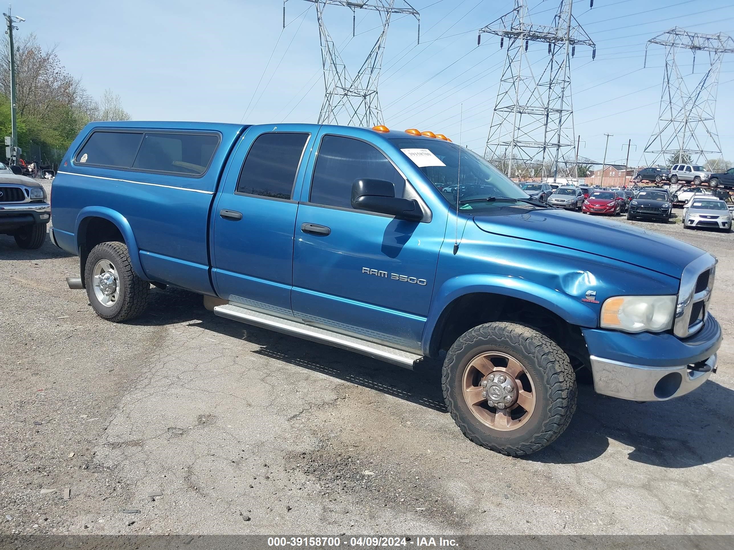 DODGE RAM 2003 3d7lu38c93g852211