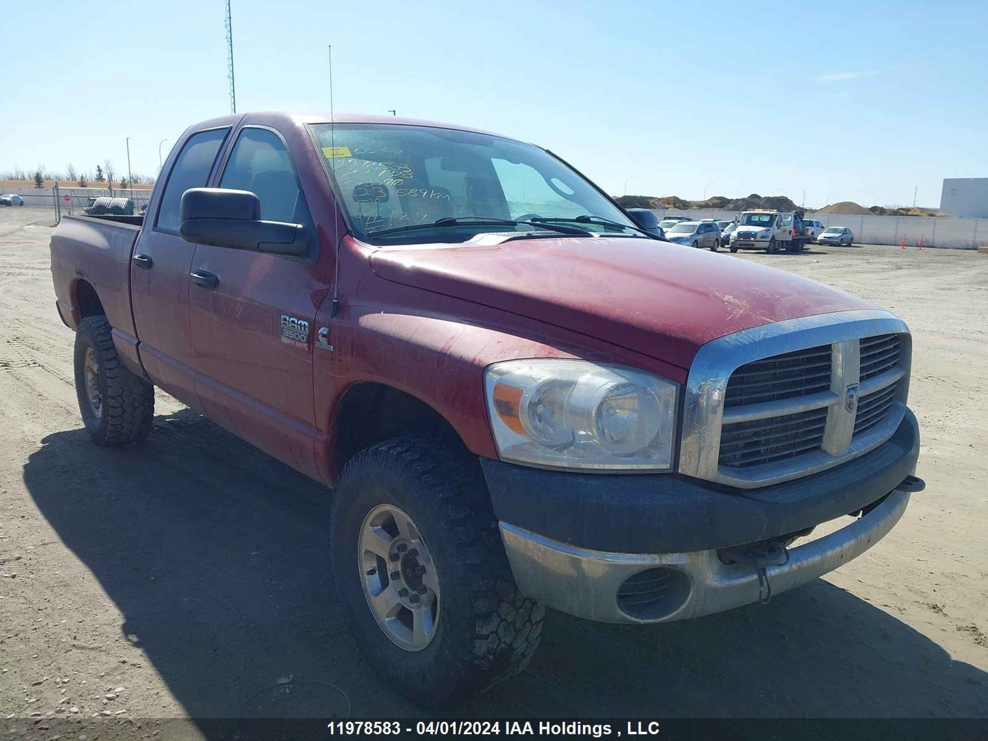 DODGE RAM 2008 3d7mx38a48g227328