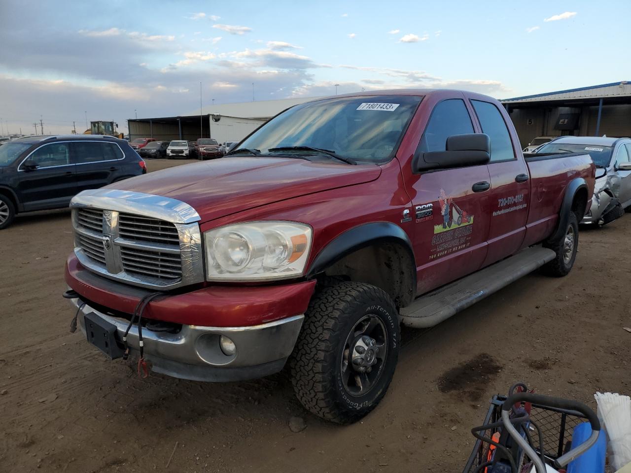 DODGE RAM 2008 3d7mx38a58g123088