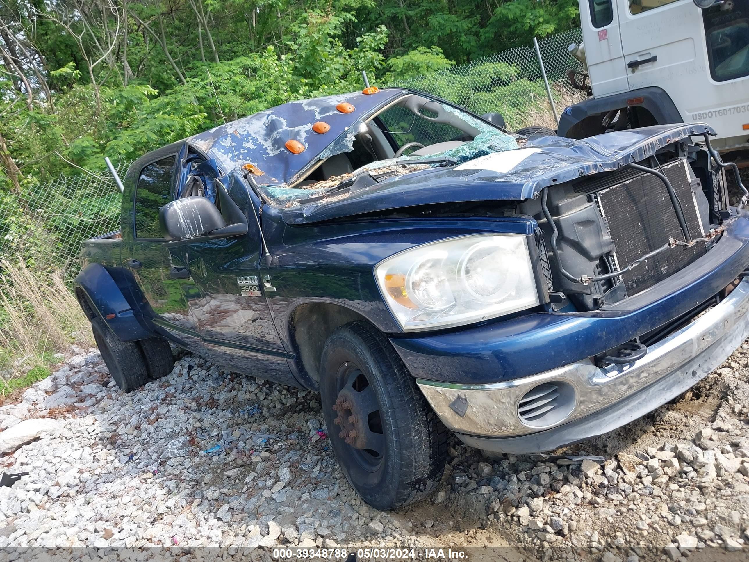 DODGE RAM 2008 3d7mx49a58g129915