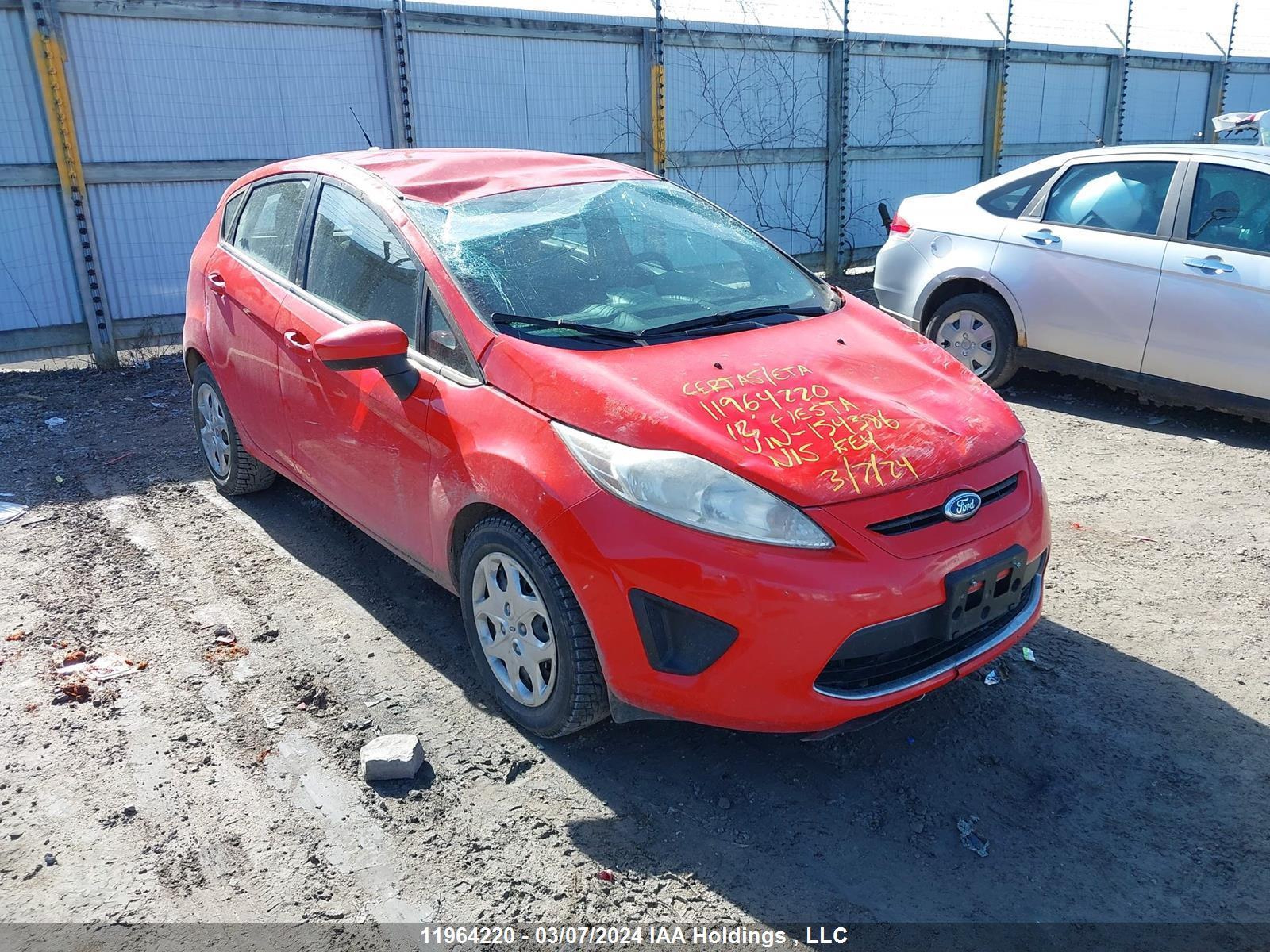 FORD FIESTA 2012 3fadp4ej8cm154386