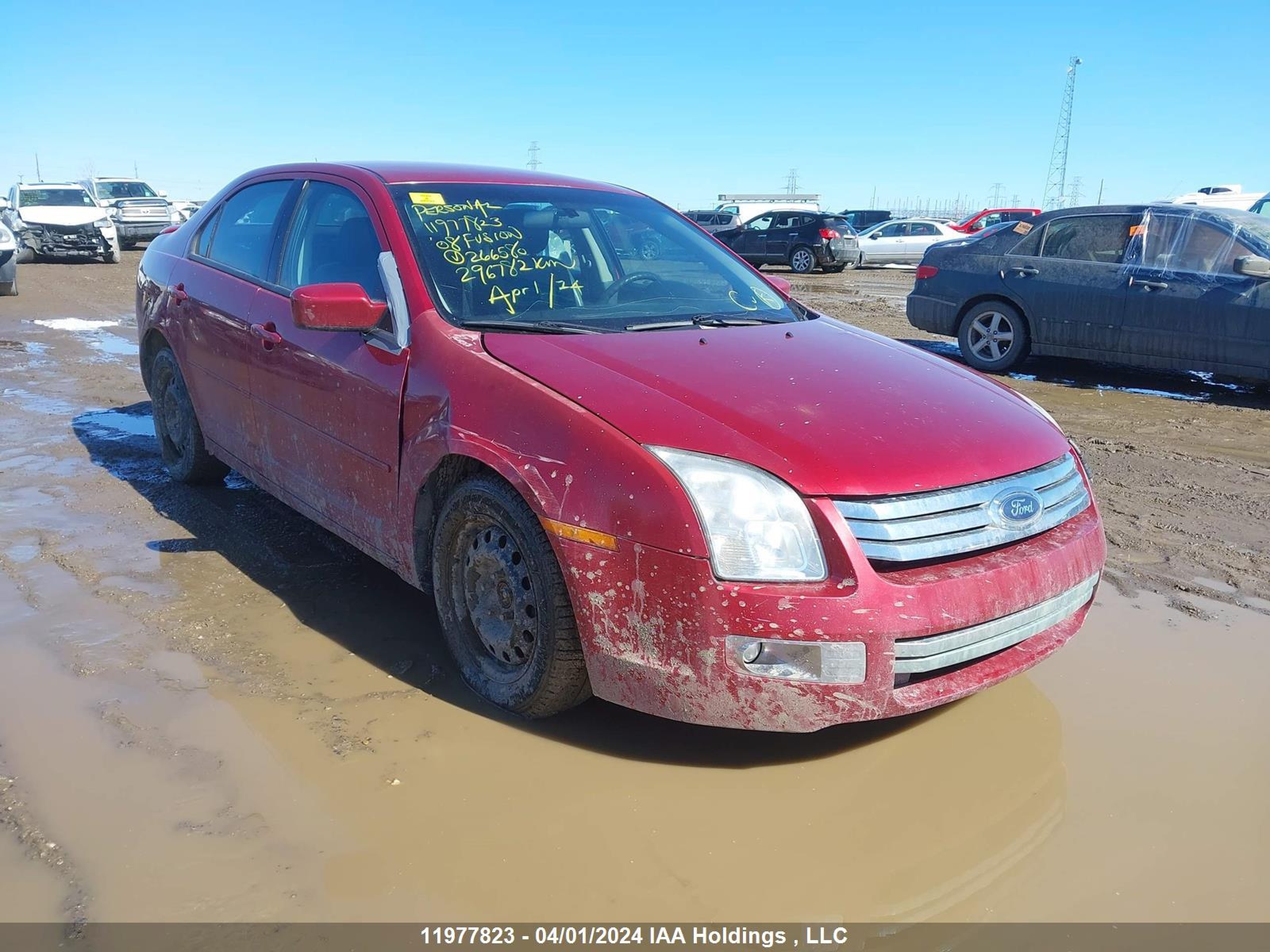 FORD FUSION 2008 3fahp07z68r266580