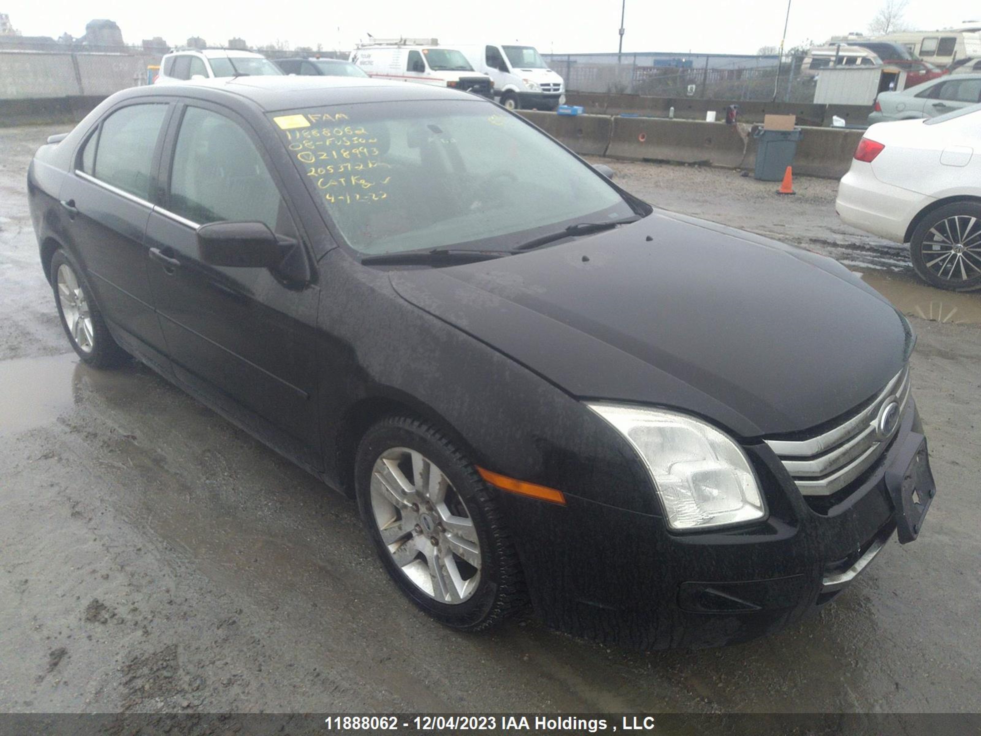 FORD FUSION 2008 3fahp081x8r218993