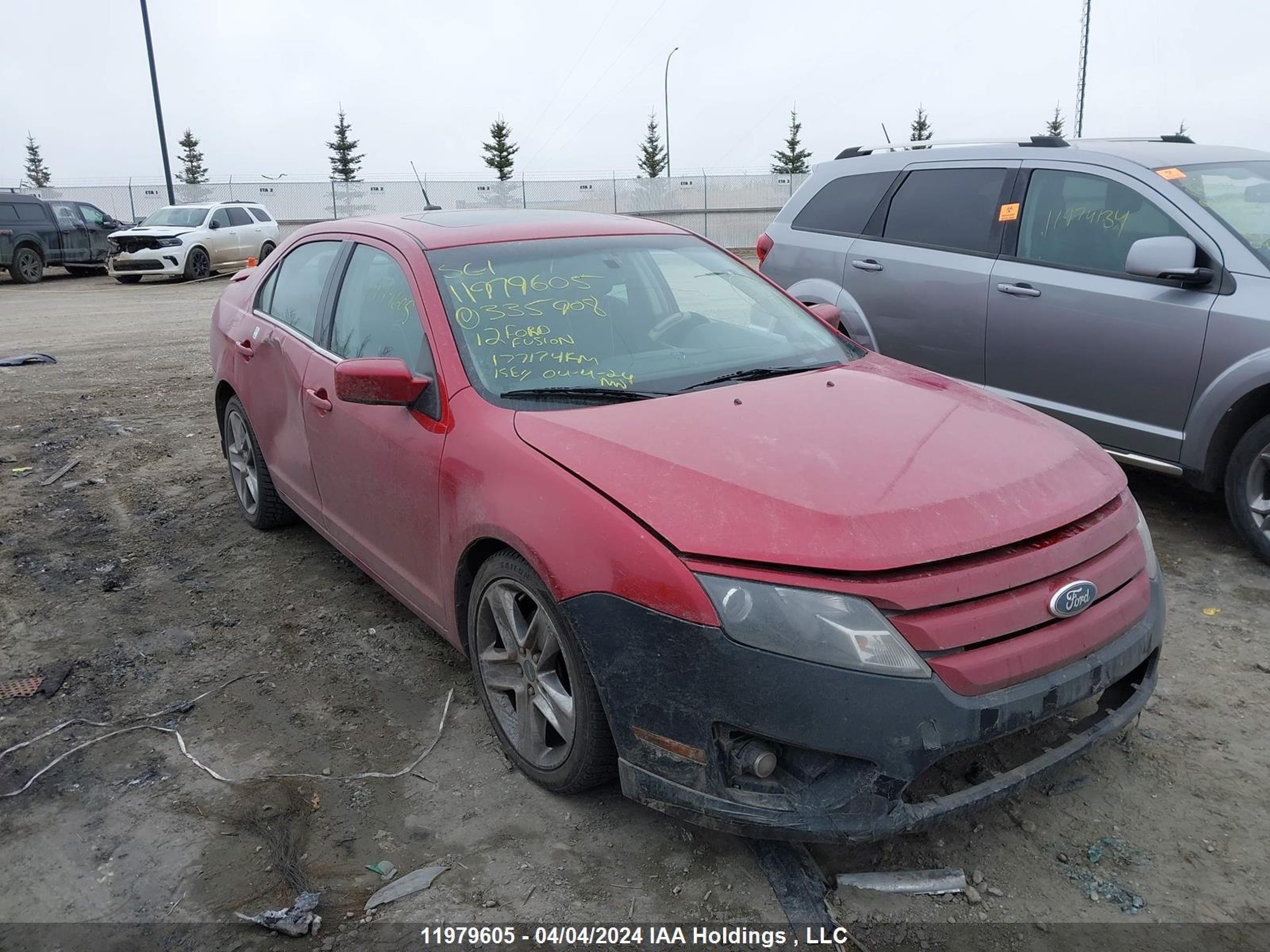 FORD FUSION 2012 3fahp0ha7cr335908