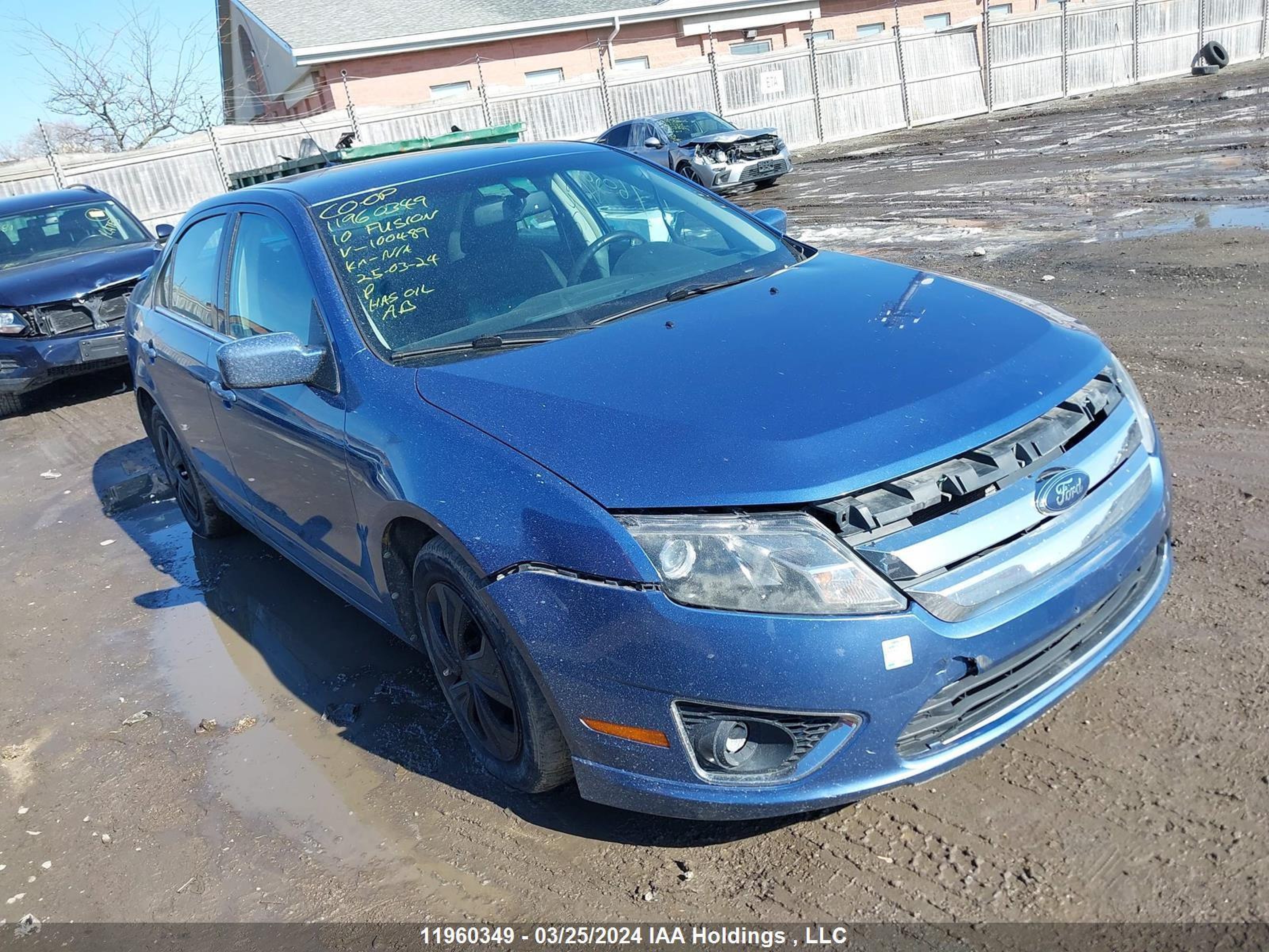 FORD FUSION 2010 3fahp0ja1ar100489