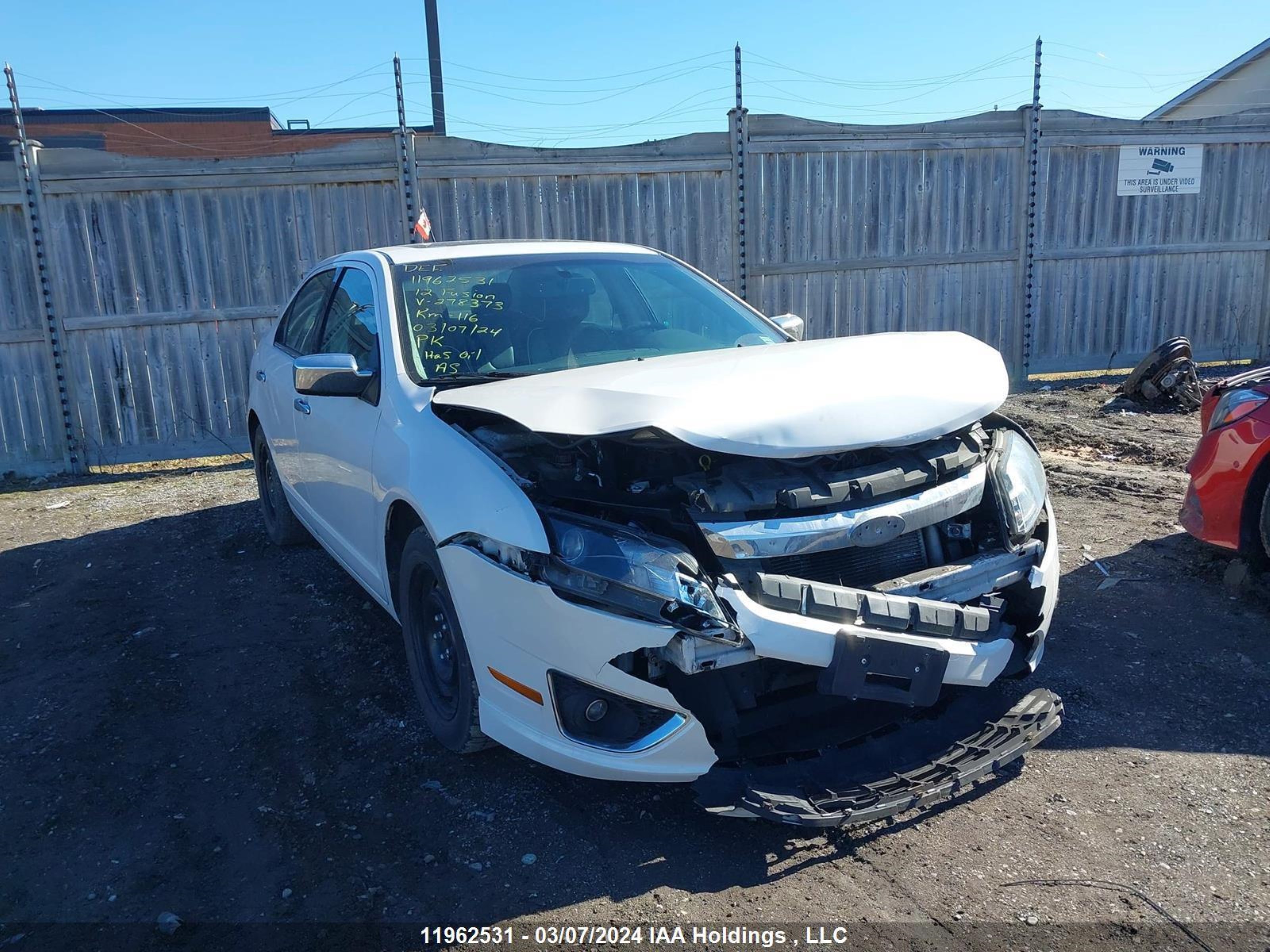 FORD FUSION 2012 3fahp0jg6cr278373