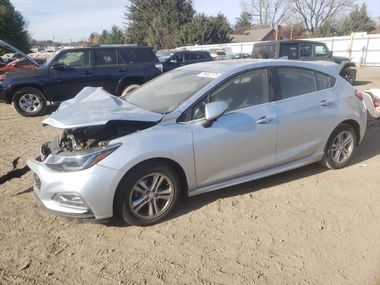 CHEVROLET CRUZE LT 2017 3g1be6sm0hs585589