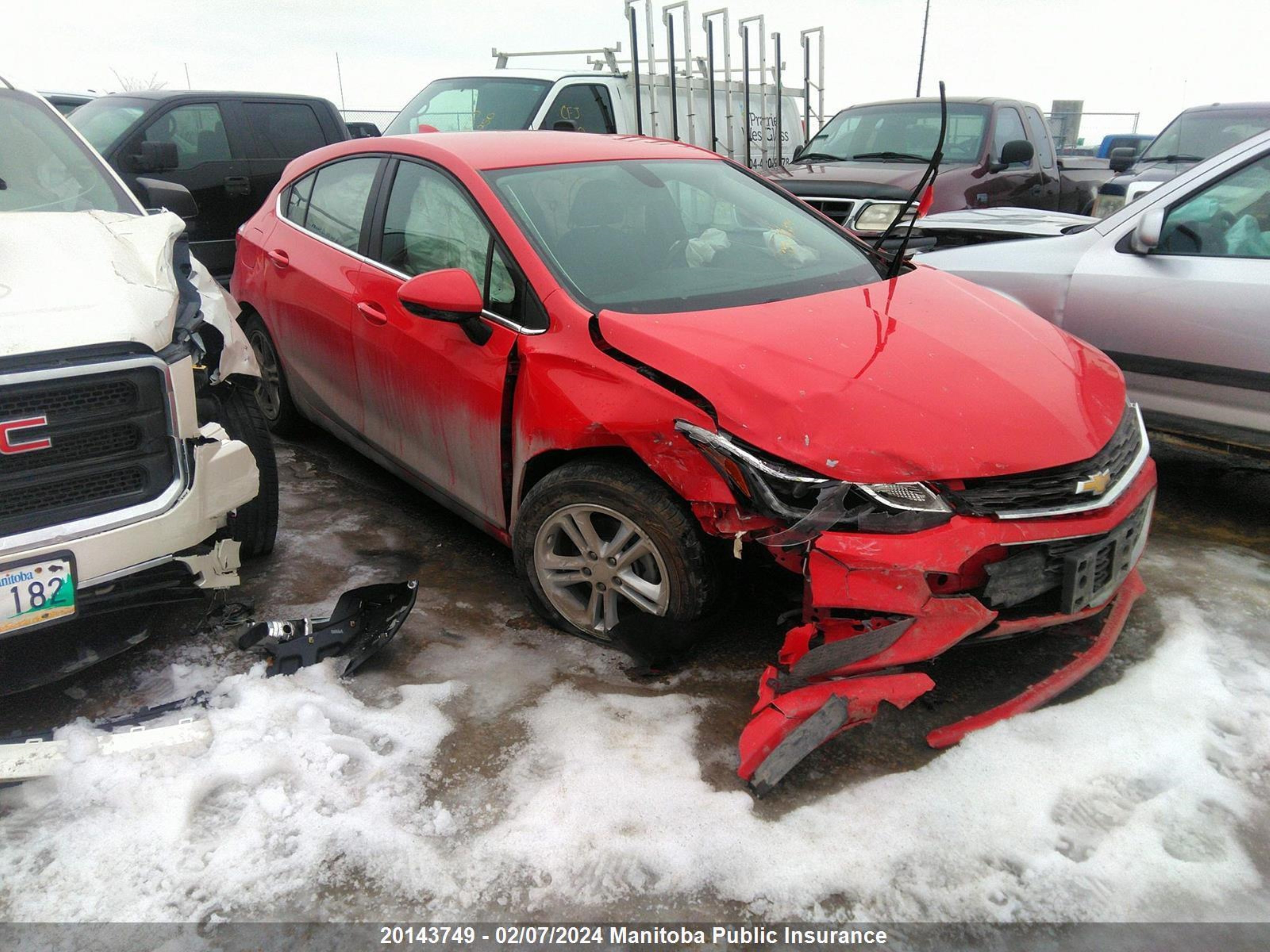 CHEVROLET CRUZE 2017 3g1be6sm7hs558504