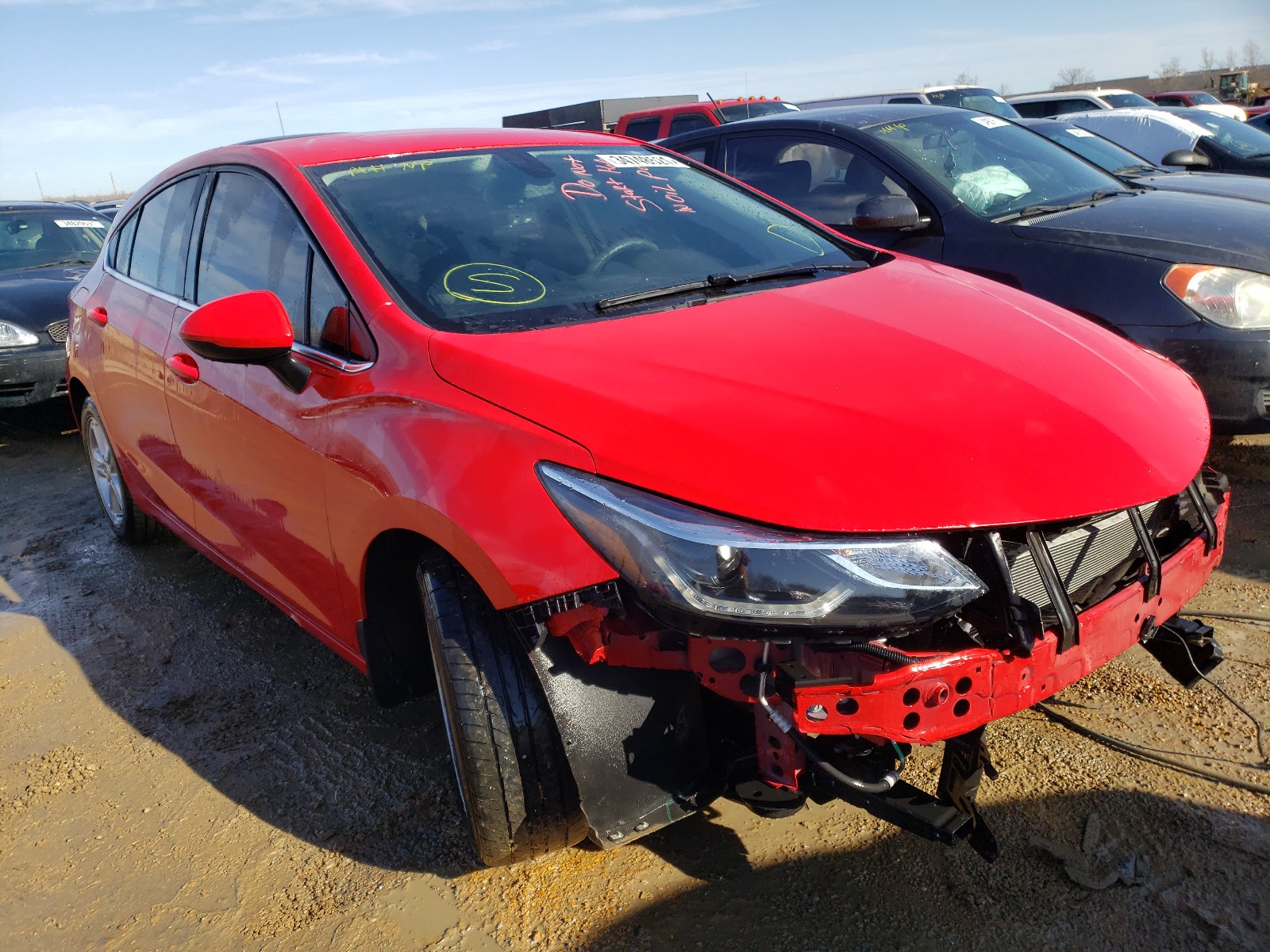 CHEVROLET CRUZE LT 2017 3g1be6smxhs599130