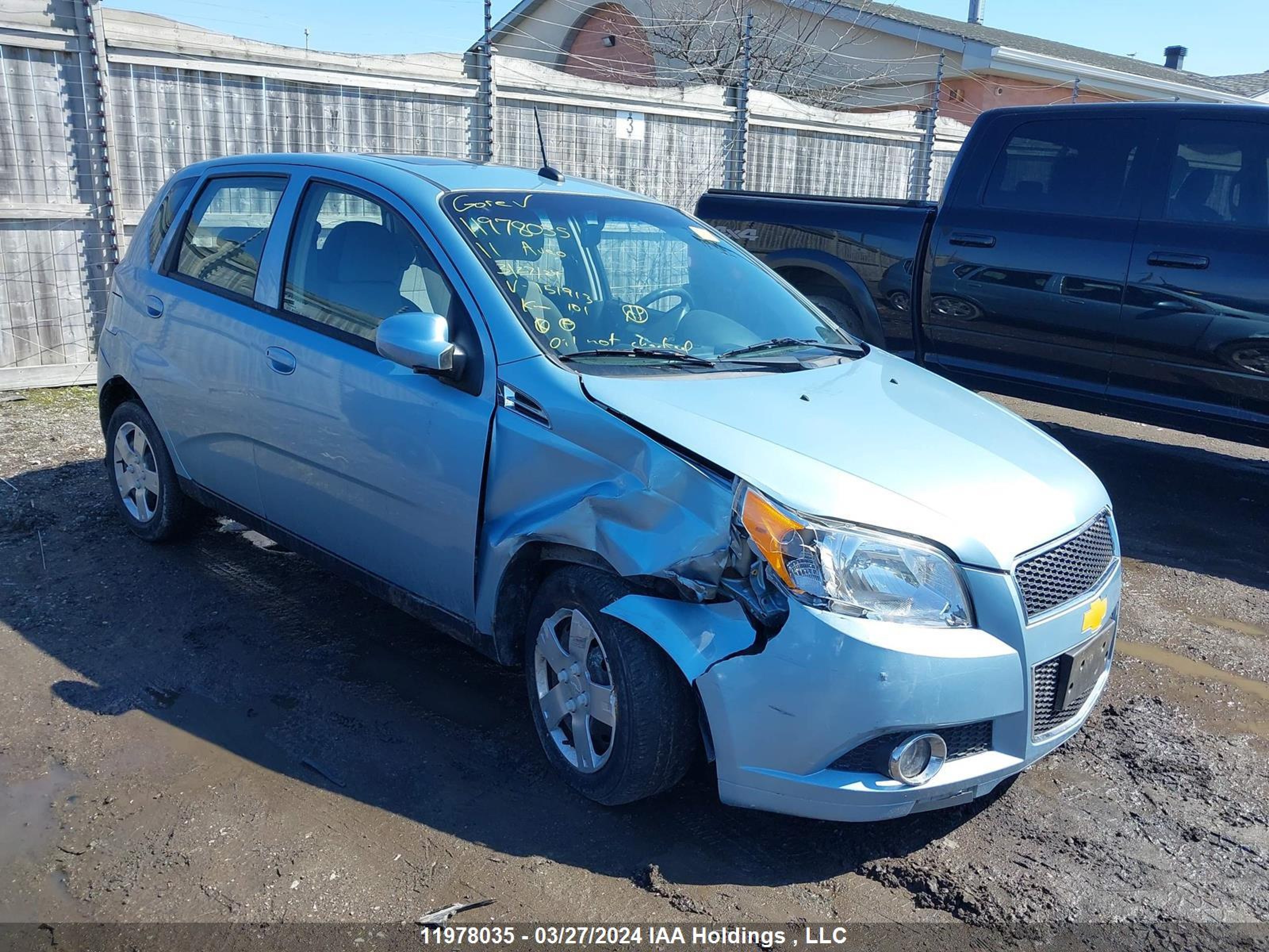 CHEVROLET AVEO 2011 3g1tc6dg1bl151913