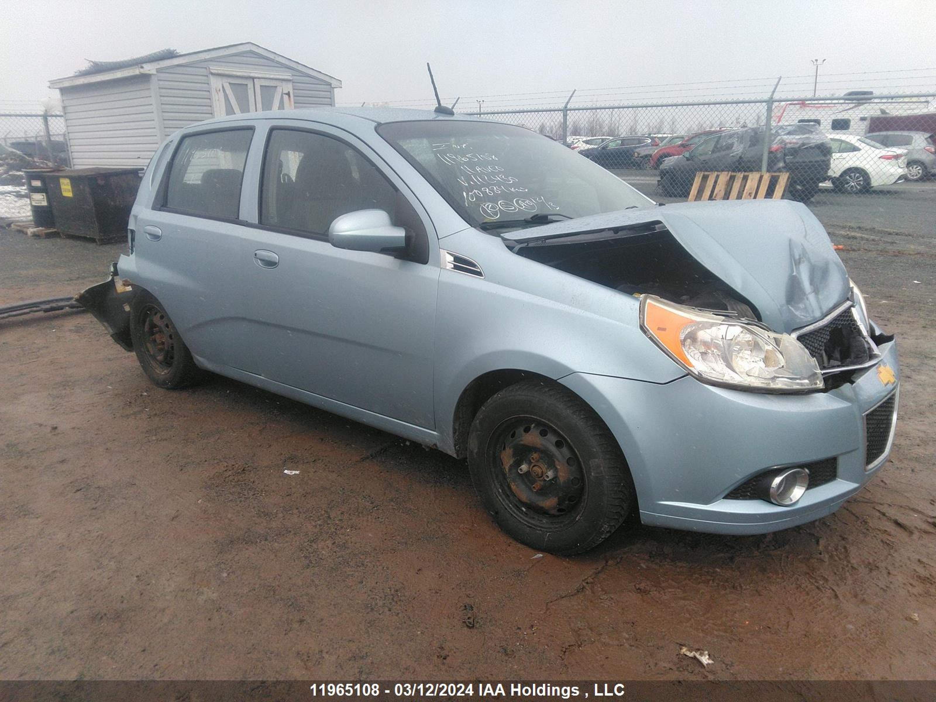 CHEVROLET AVEO 2011 3g1tc6dg6bl112430