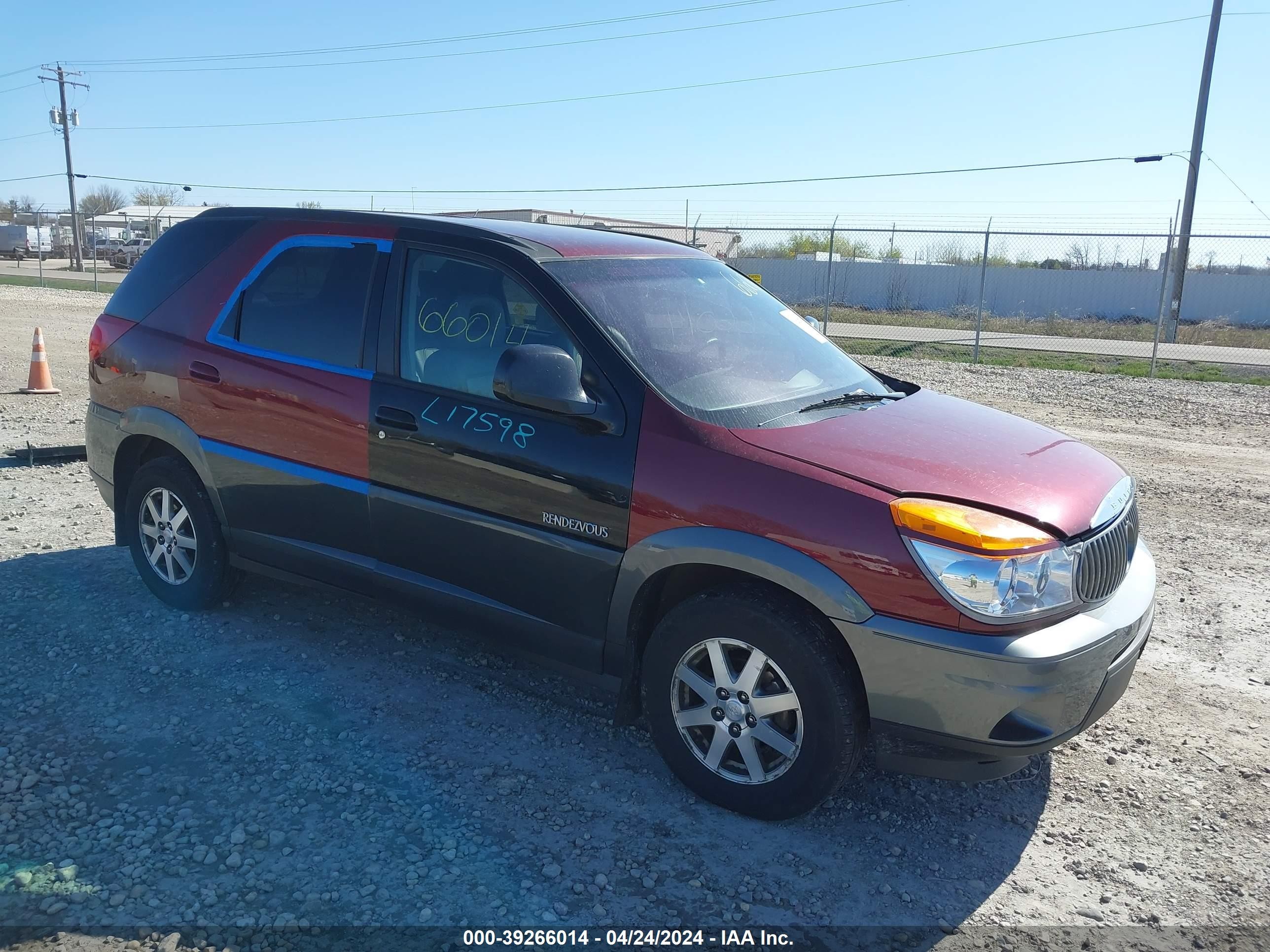 BUICK RENDEZVOUS 2002 3g5da03e32s608541